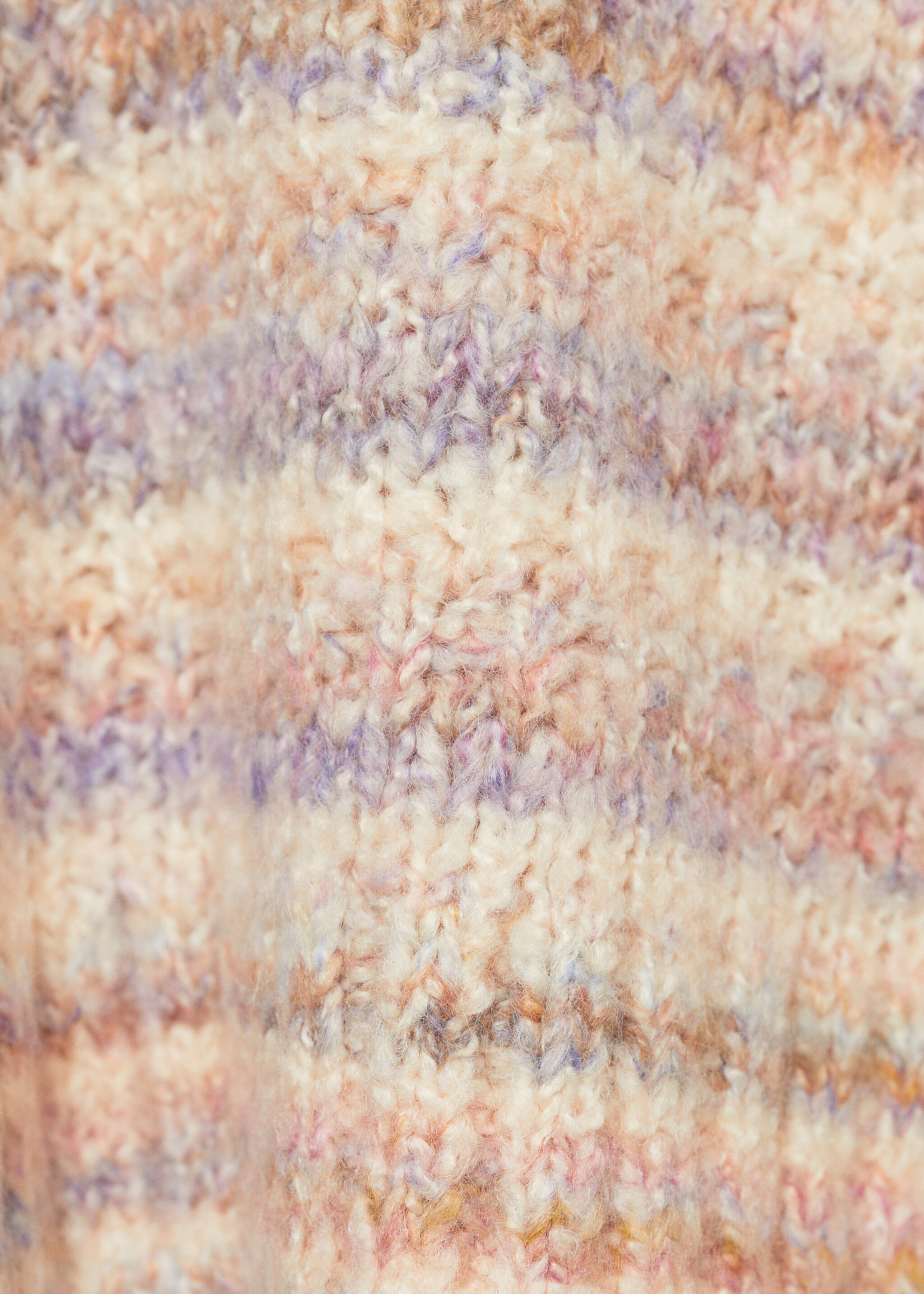 Knit striped sweater - Details of the article 0, Lilac. Ref: 77005649-00.
