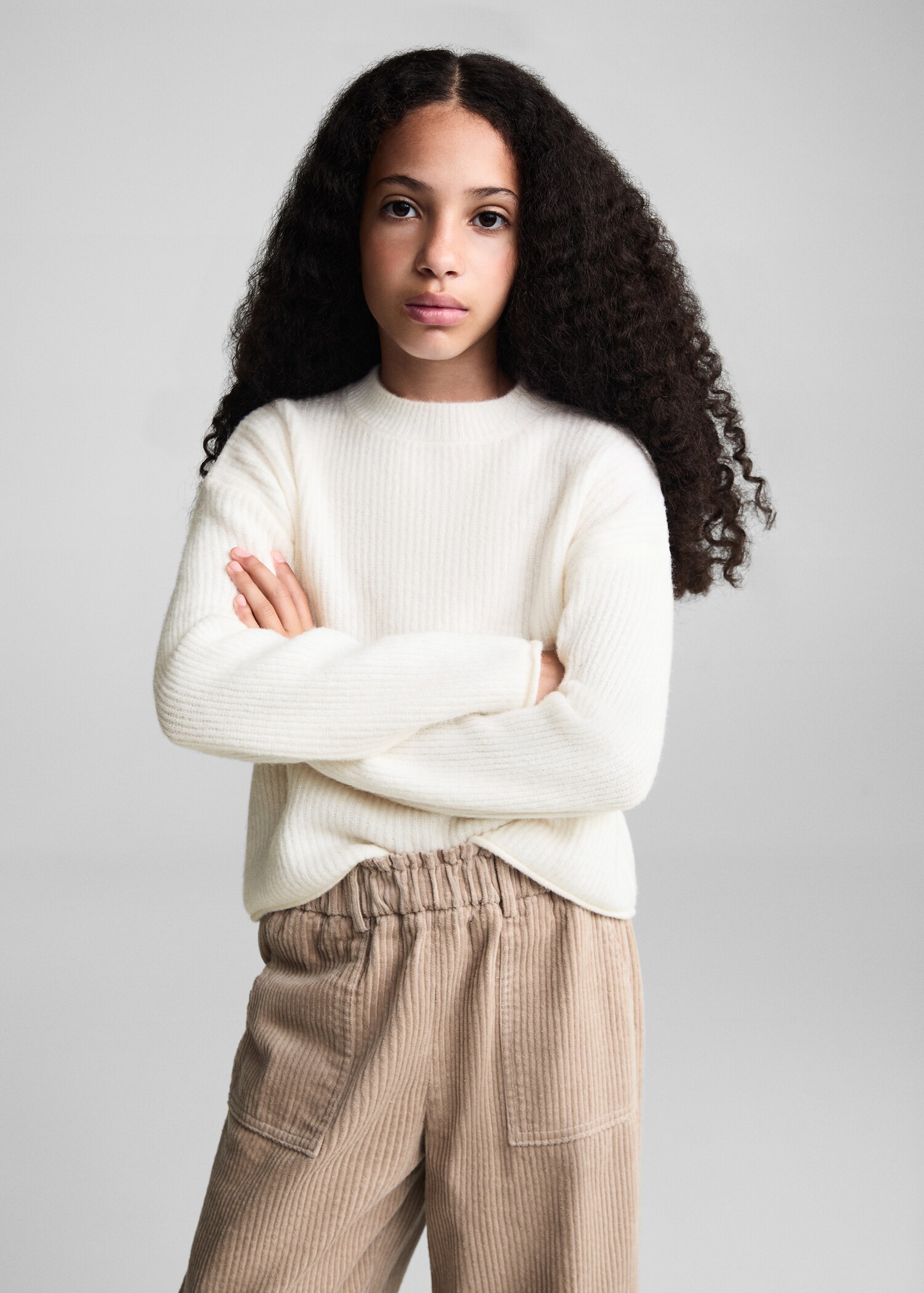 Rippstrickpullover - Mittlere Ansicht