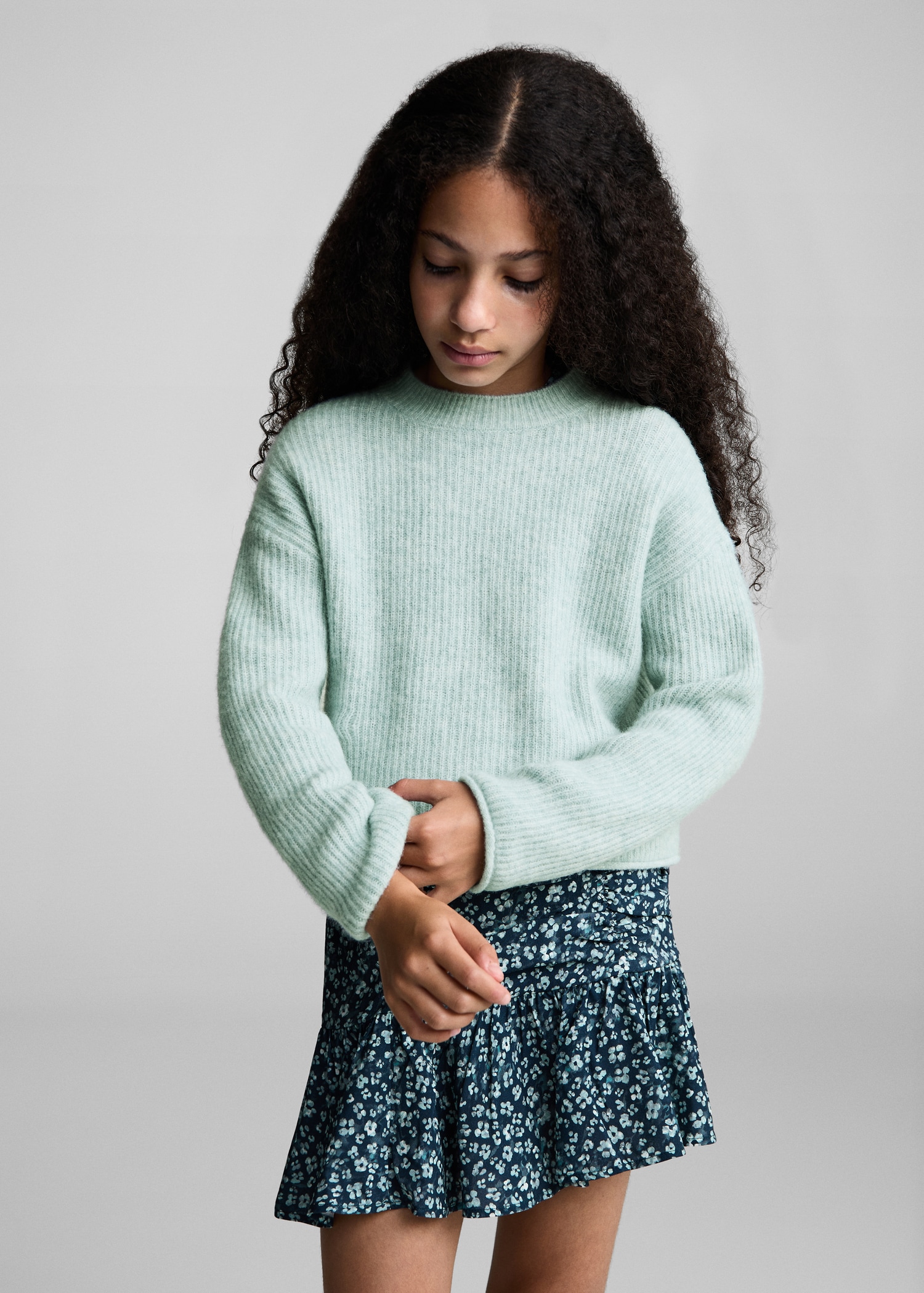 Rippstrickpullover - Mittlere Ansicht