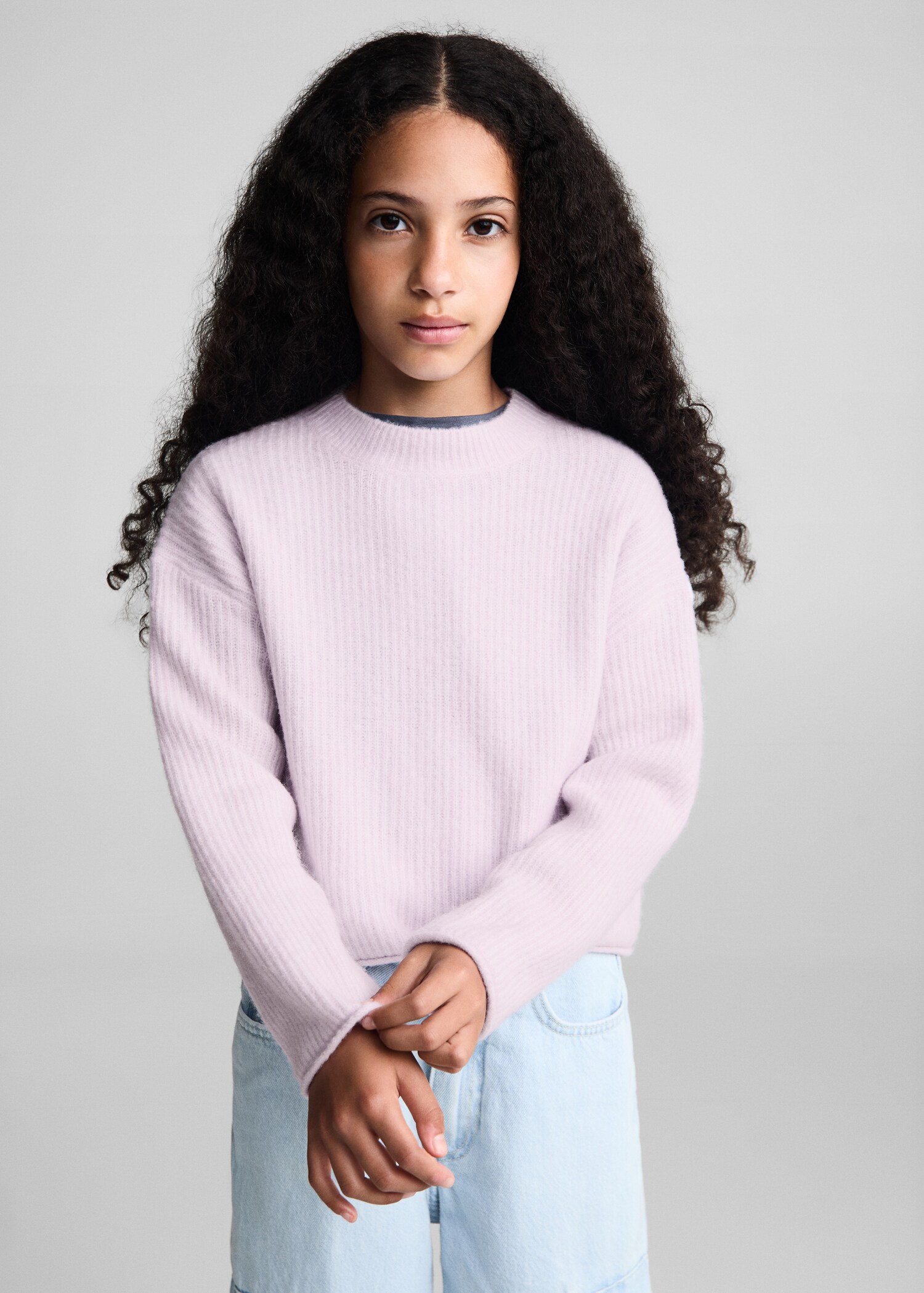 Rippstrickpullover - Mittlere Ansicht