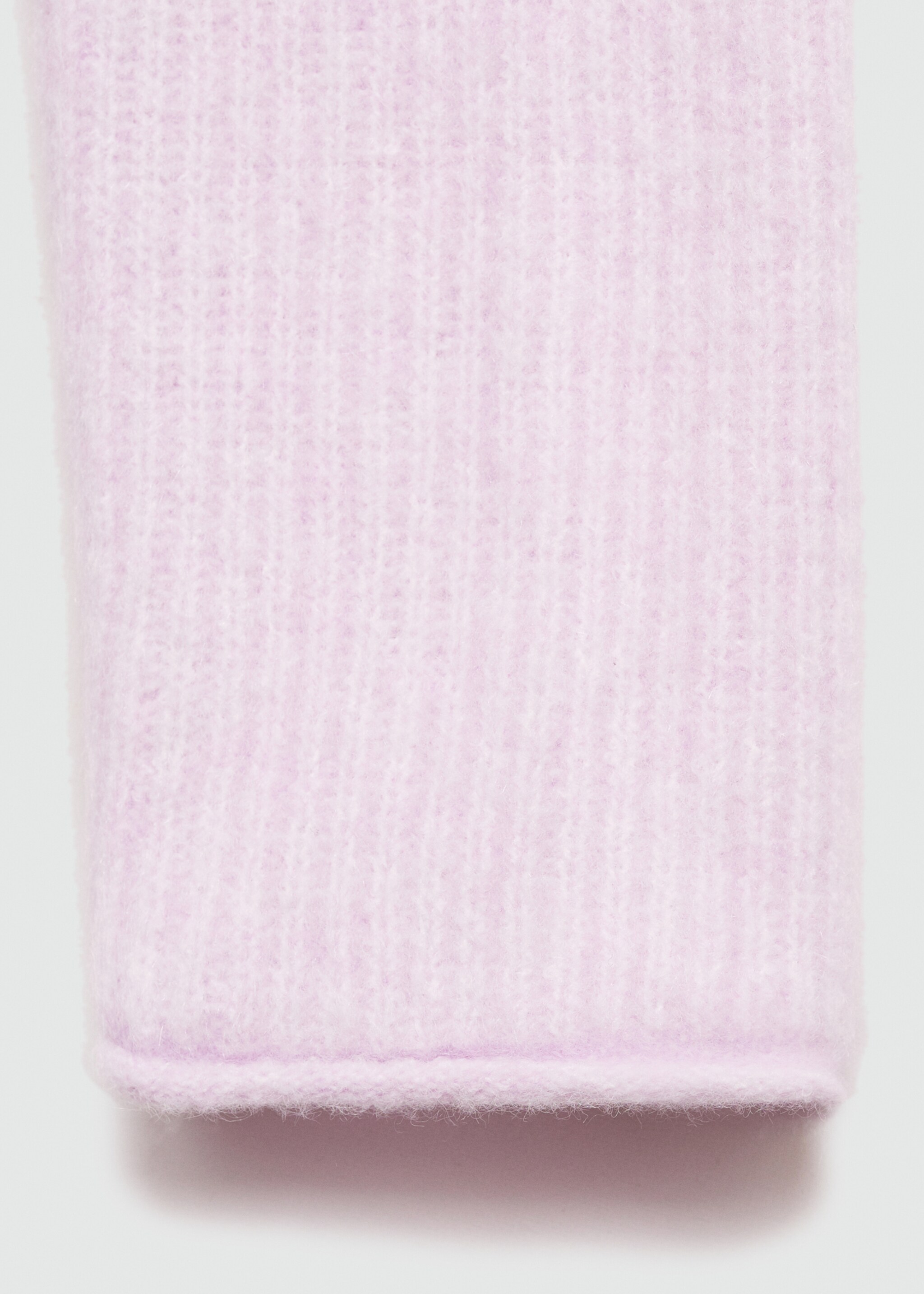 Ribbed knit sweater - Details of the article 0, Pastel Pink. Ref: 77005650-00.