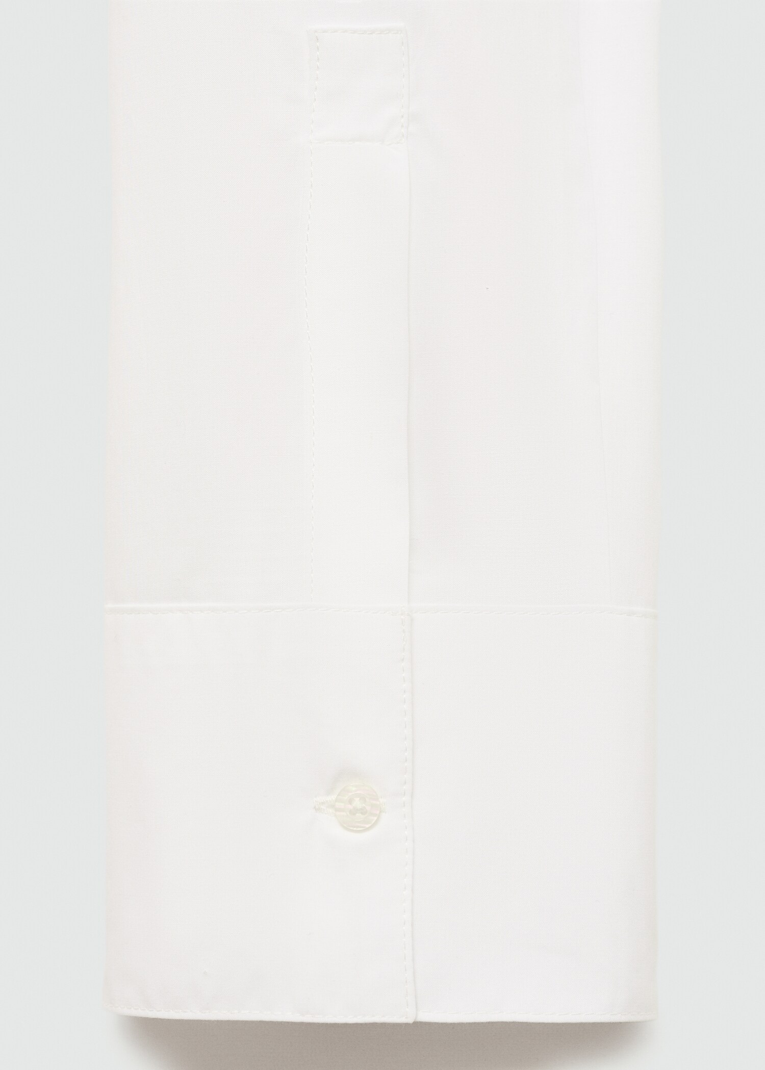 Cropped cotton shirt - Details of the article 0