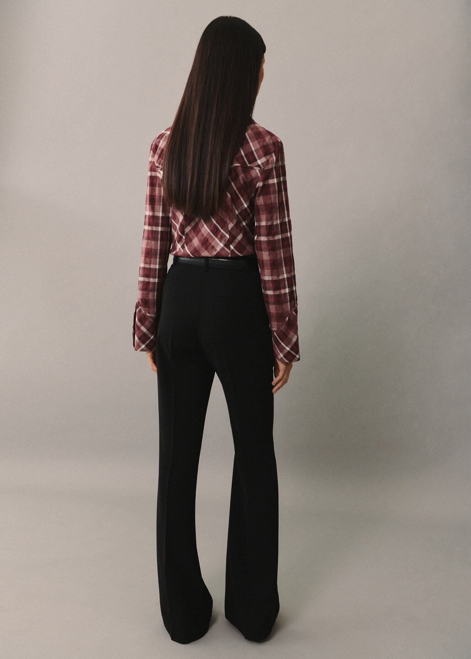 Check cotton shirt - Reverse of the article