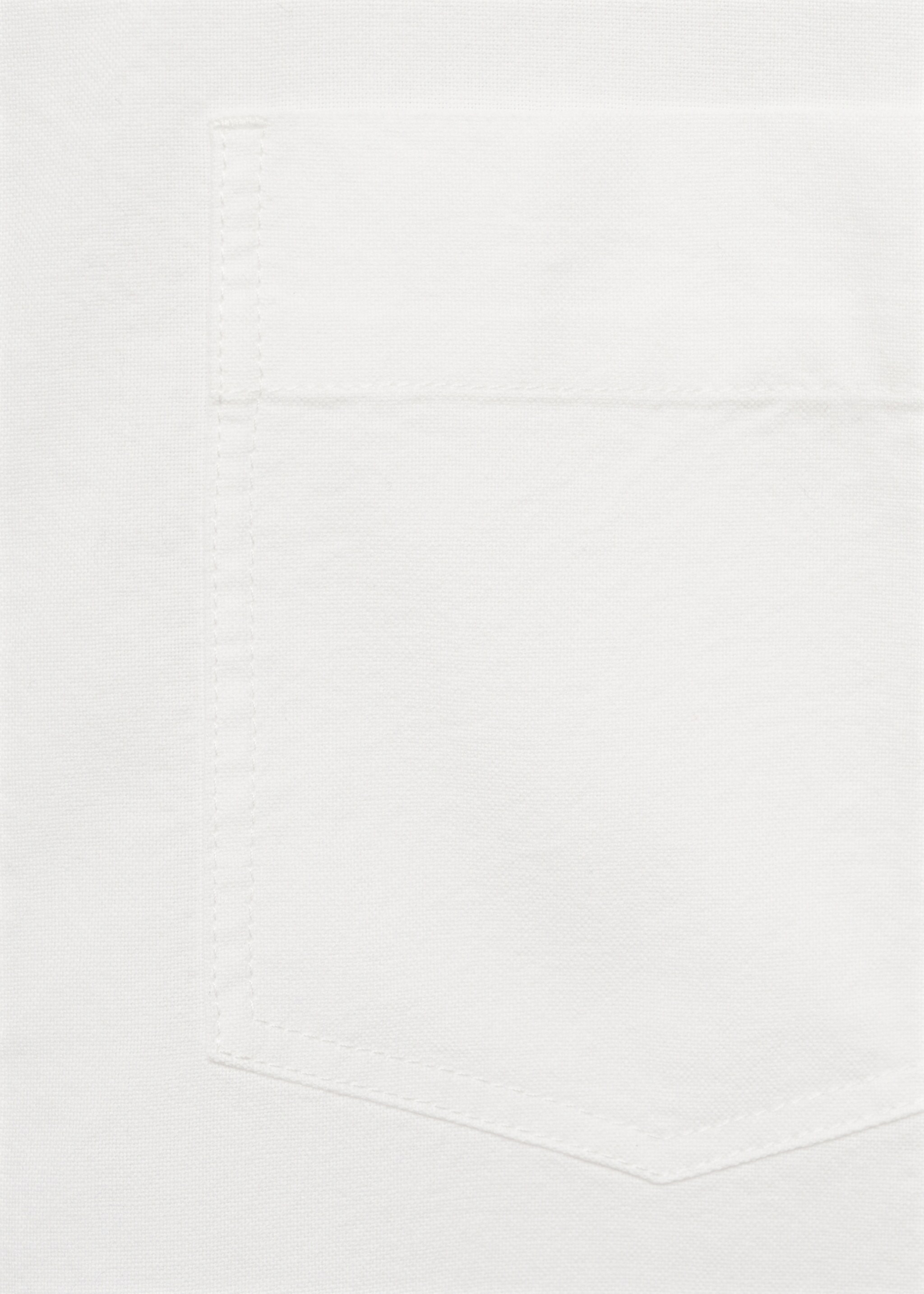 Long sleeved cotton shirt - Details of the article 0, Off White. Ref: 77005659-00.