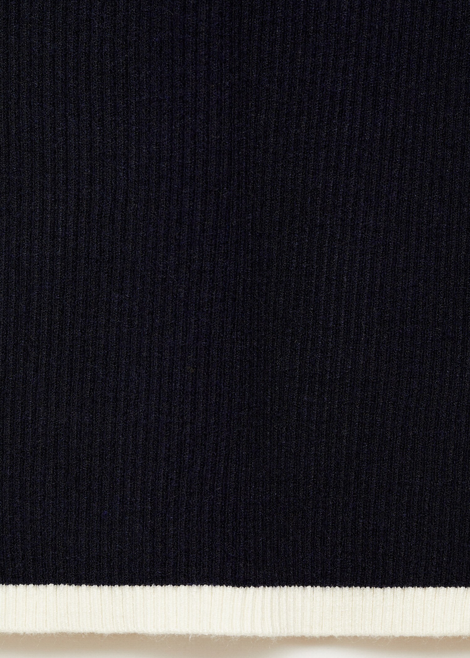 Pull-over côtelé col montant - Détail de l'article 0