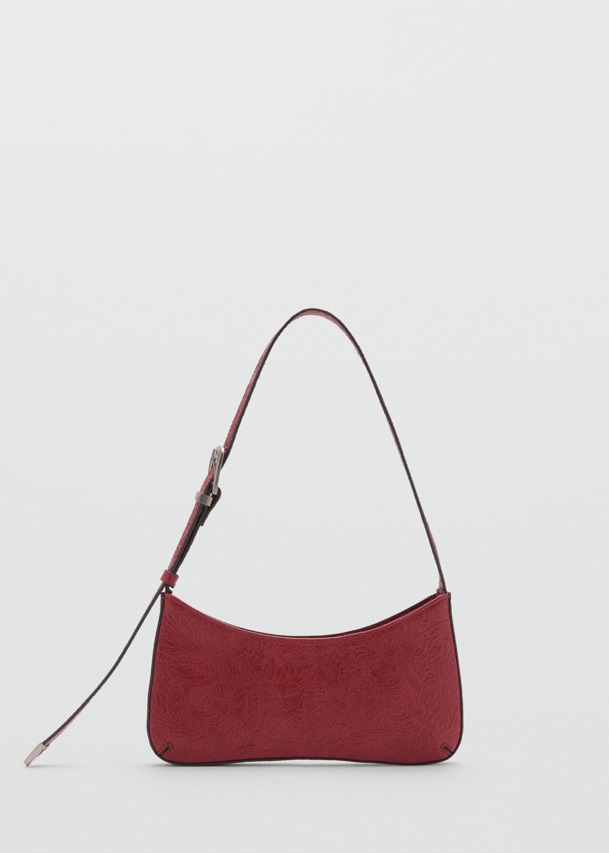 Textured shoulder bag - Article without model, Red. Ref: 77005665-00.