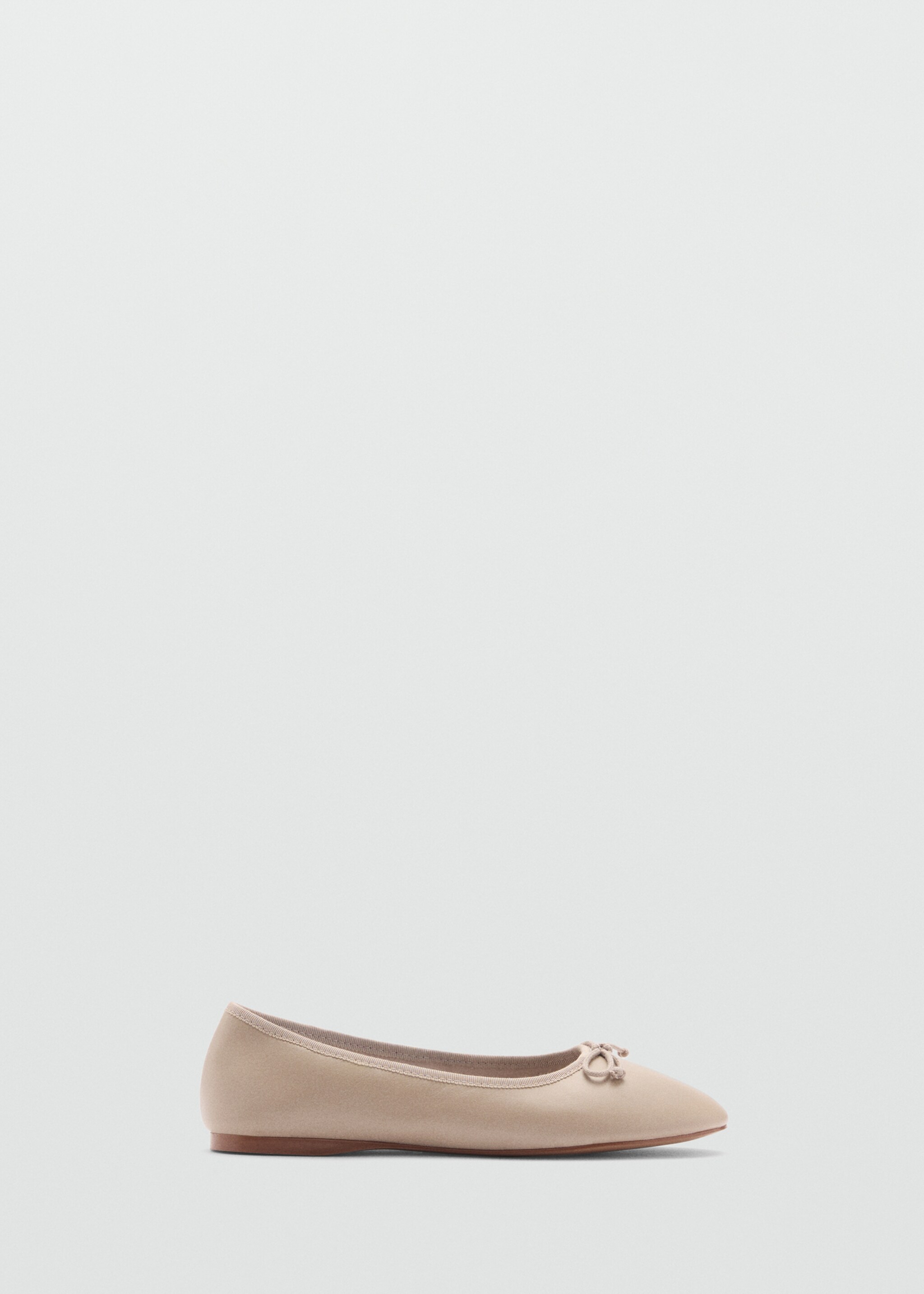 Leren ballerina's met strik - Artikel zonder model, Licht/Pastelbruin. Ref: 77005667-00.