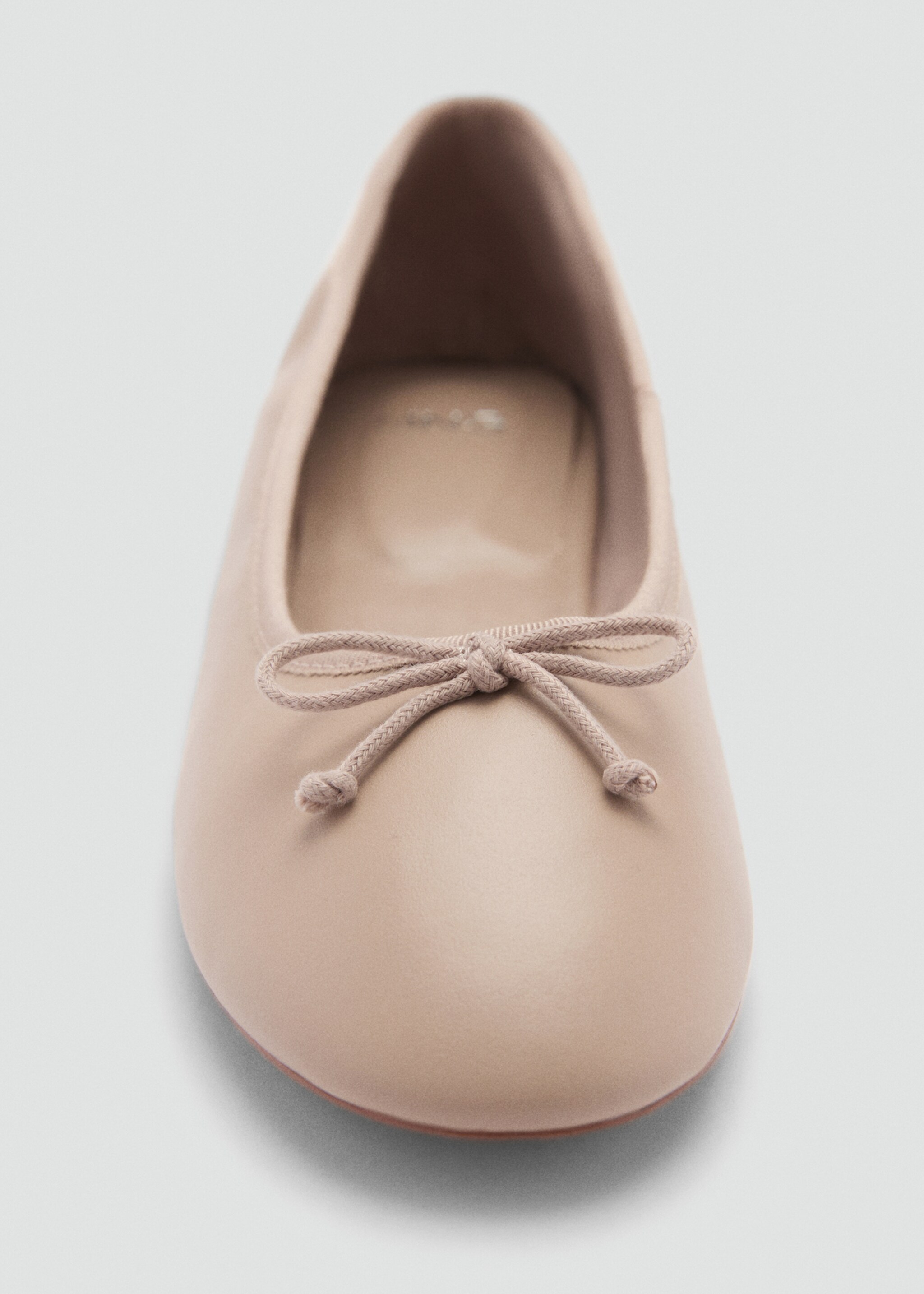 Leren ballerina's met strik - Detail van het artikel 3, Licht/Pastelbruin. Ref: 77005667-00.