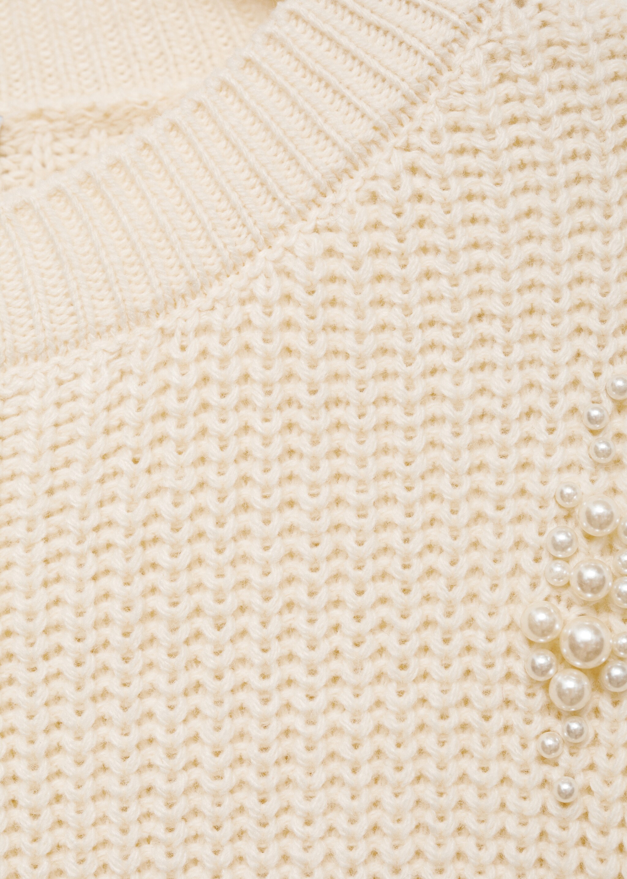 Pull-over grosse maille perles - Détail de l'article 0, Écru. Ref: 77005669-00.