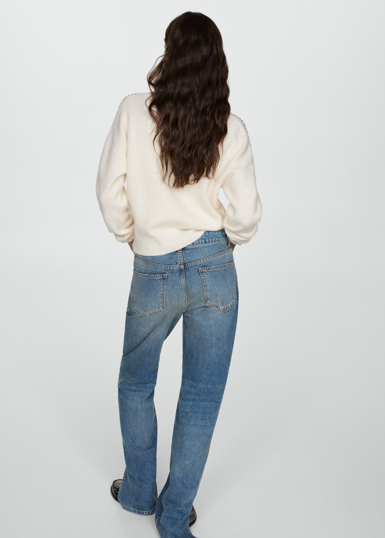 Jersey punto detalle brillos - Reverso del artículo