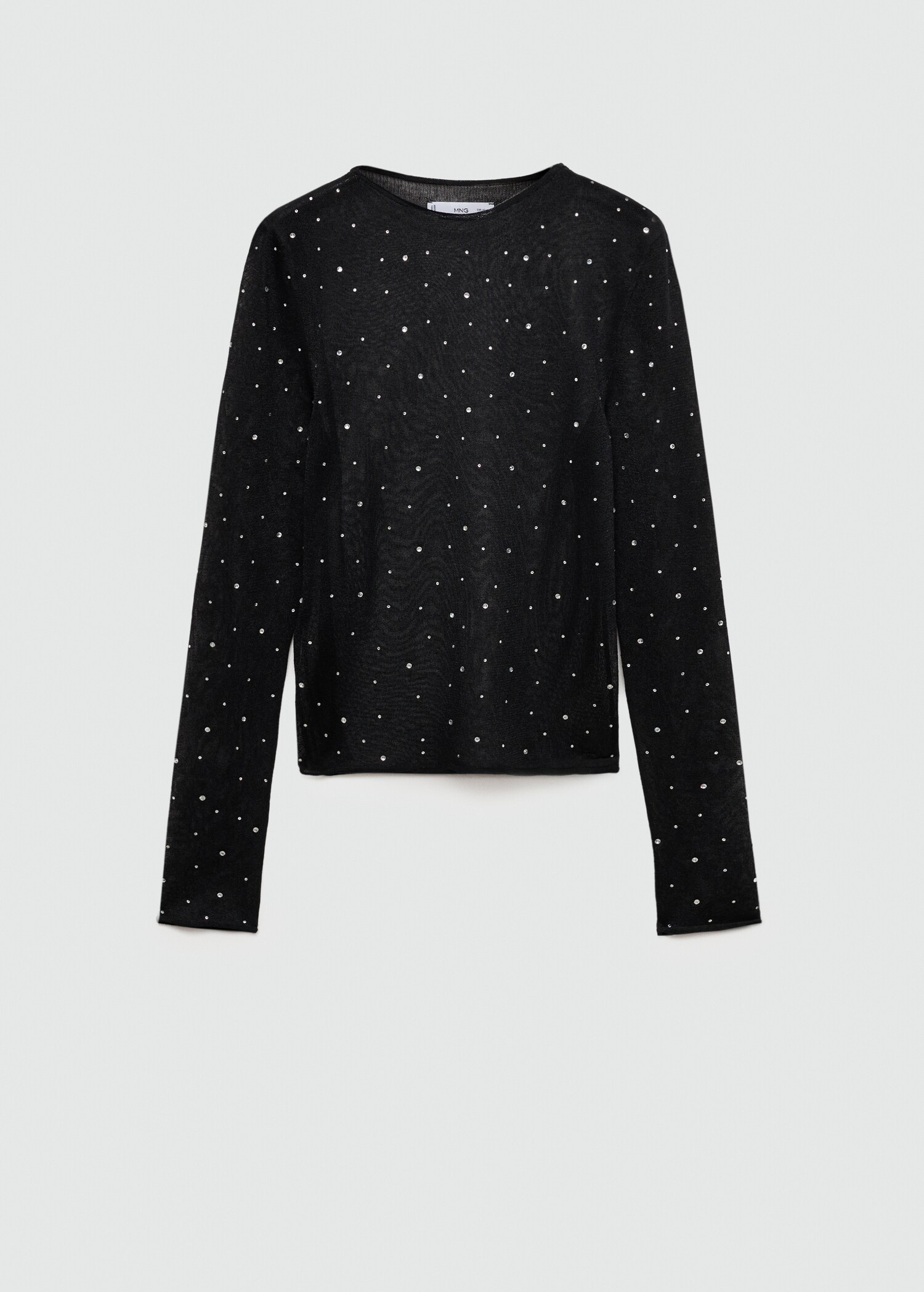 Pull-over maille fine strass - Article sans modèle