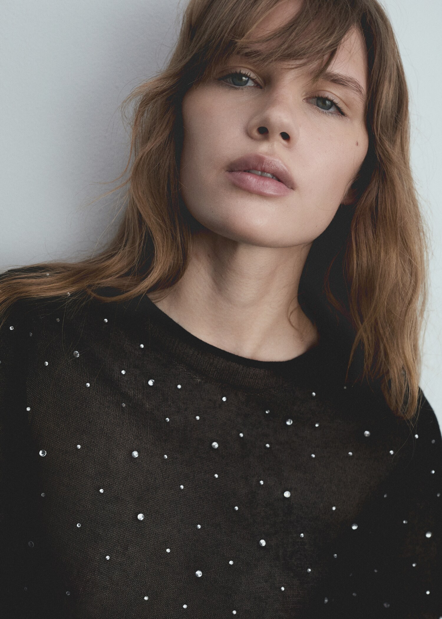 Pull-over maille fine strass - Détail de l'article 1