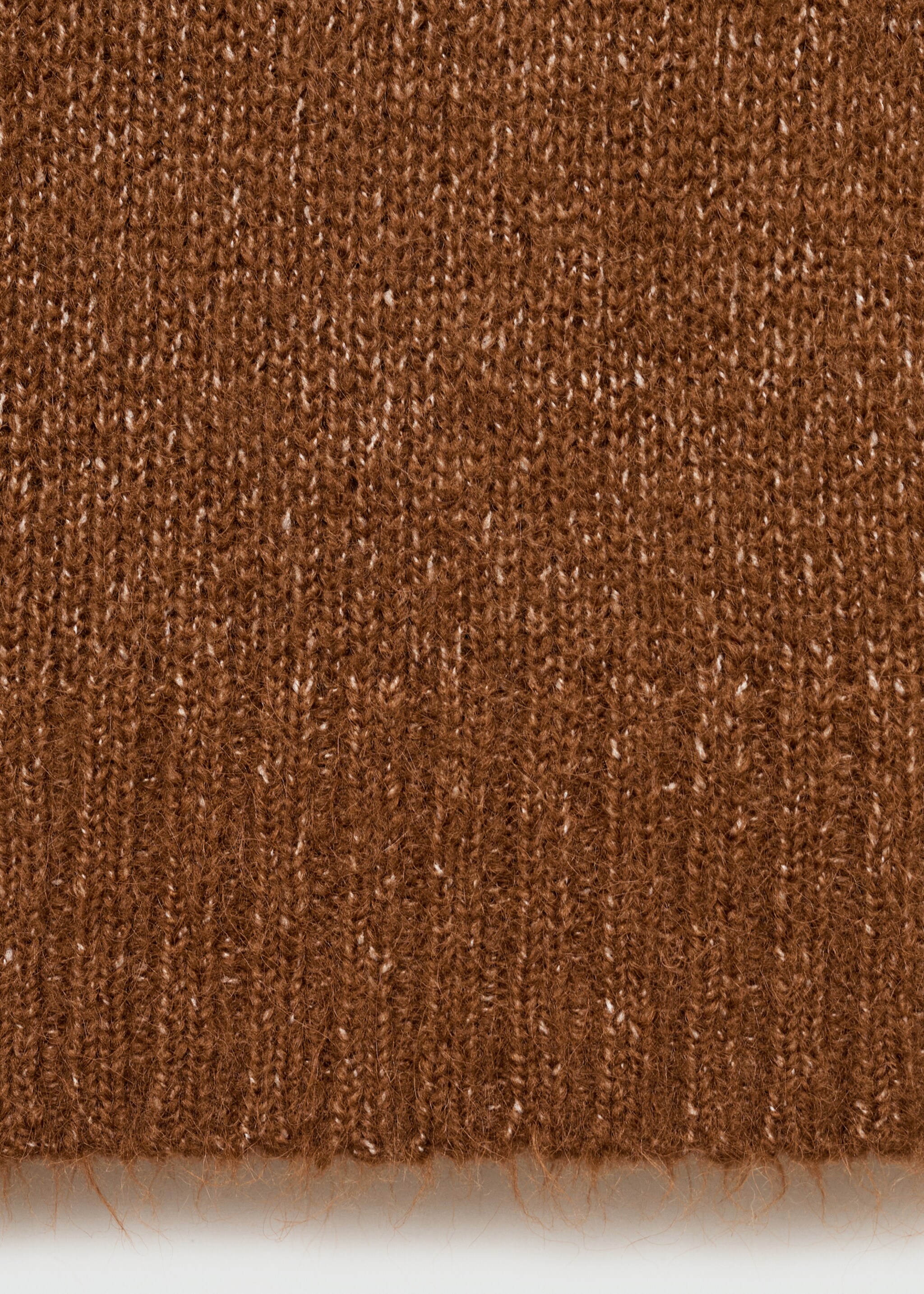 Polo maille détails côtelés - Détail de l'article 0, Marron. Ref: 77005676-00.