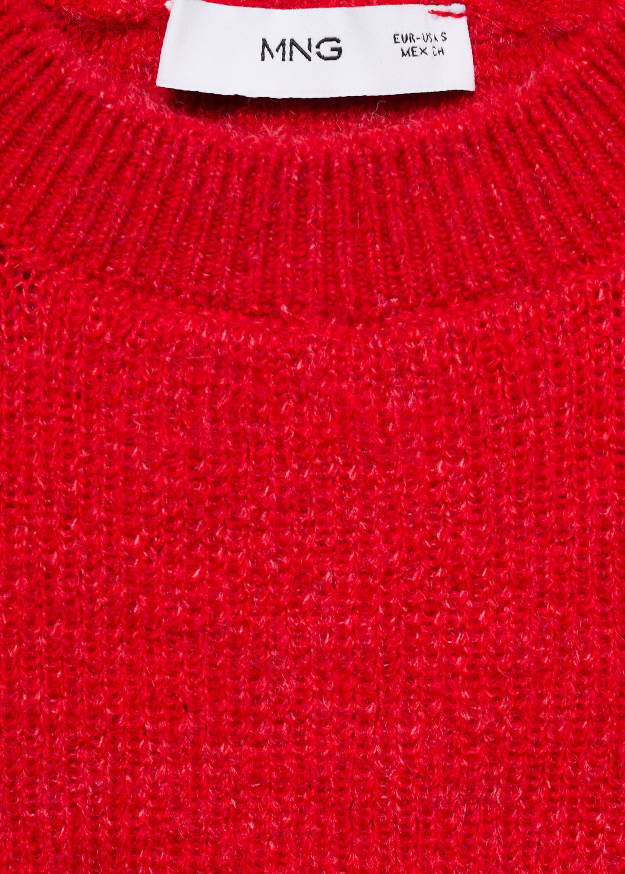 Sweter z krótkim rękawem - Szczegóły artykułu 8, Czerwony. Ref: 77005677-00.