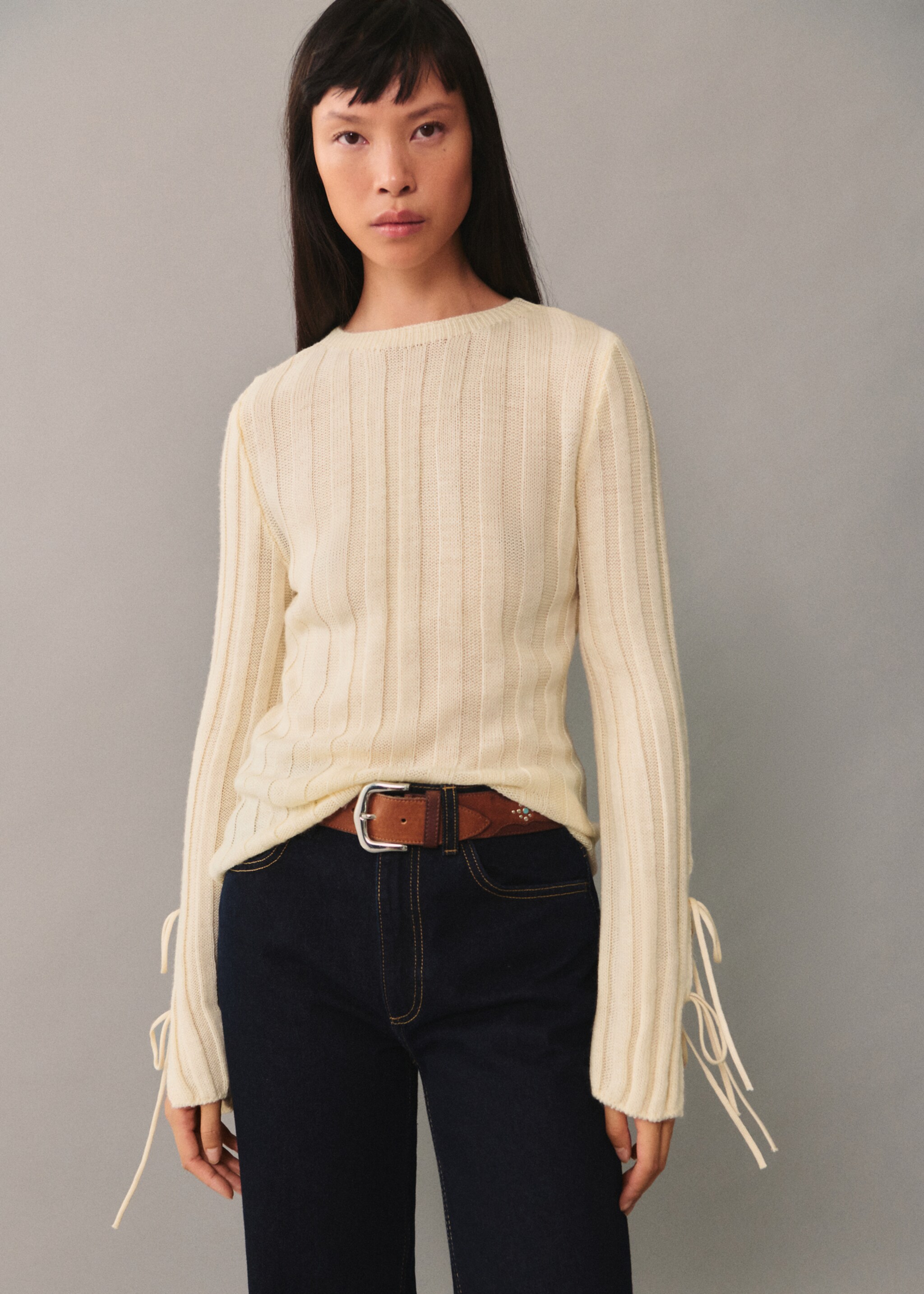 Pullover coste fiocchi - Piano medio, Grezzo. Ref: 77005678-00.