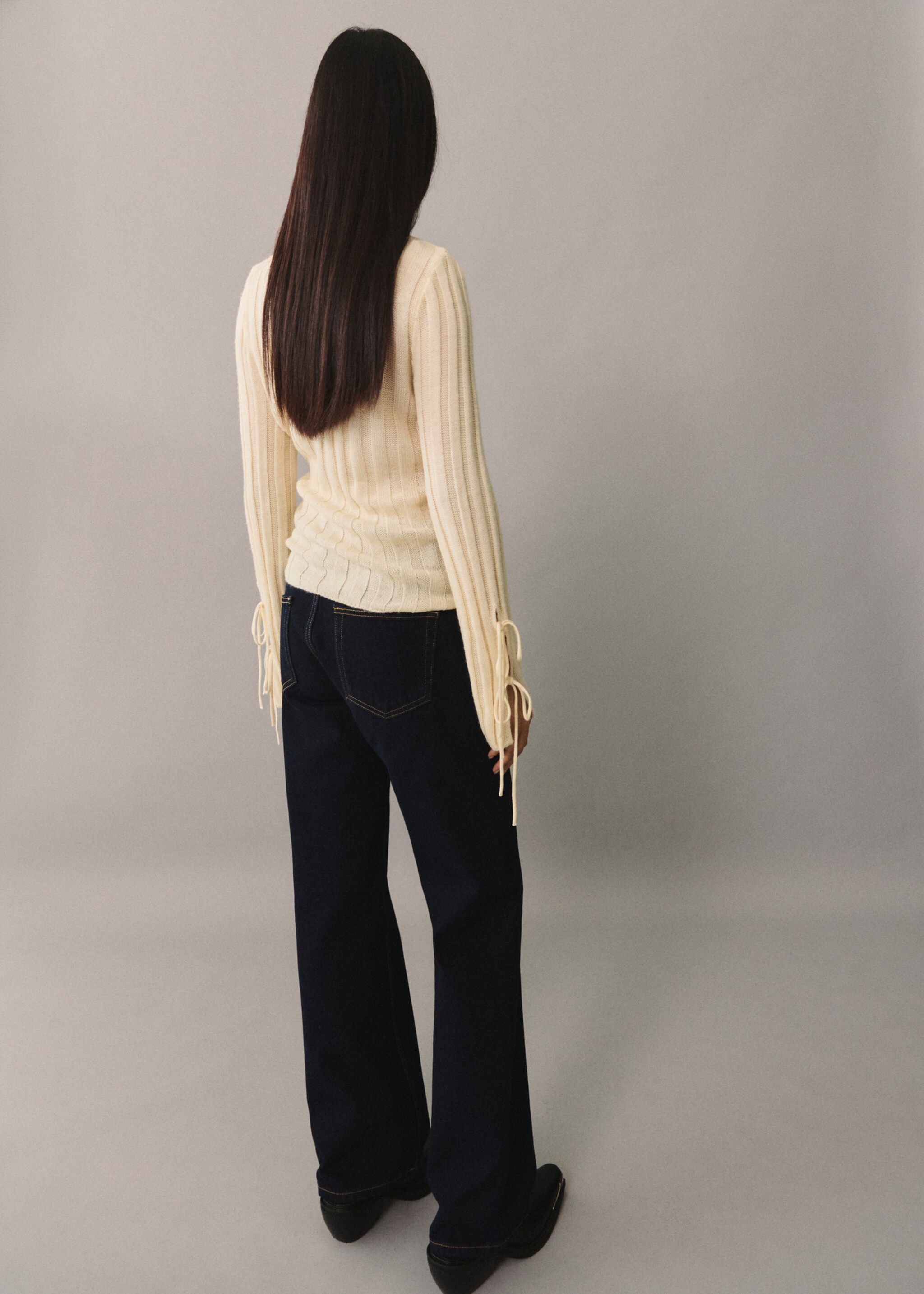 Pullover coste fiocchi - Retro dell'articolo, Grezzo. Ref: 77005678-00.