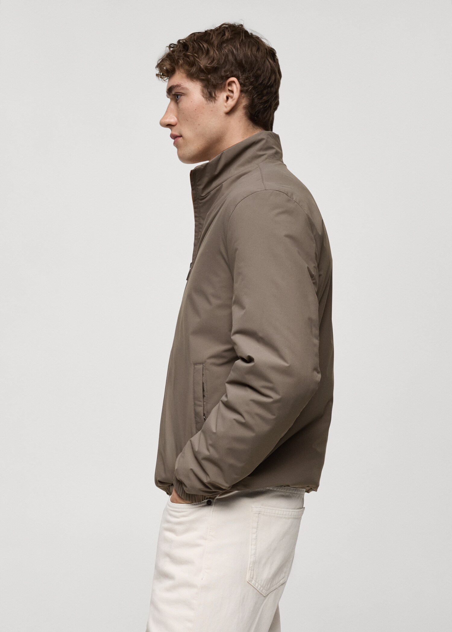 Reversible quilted water-repellent reversible jacket - Détail de l'article 2