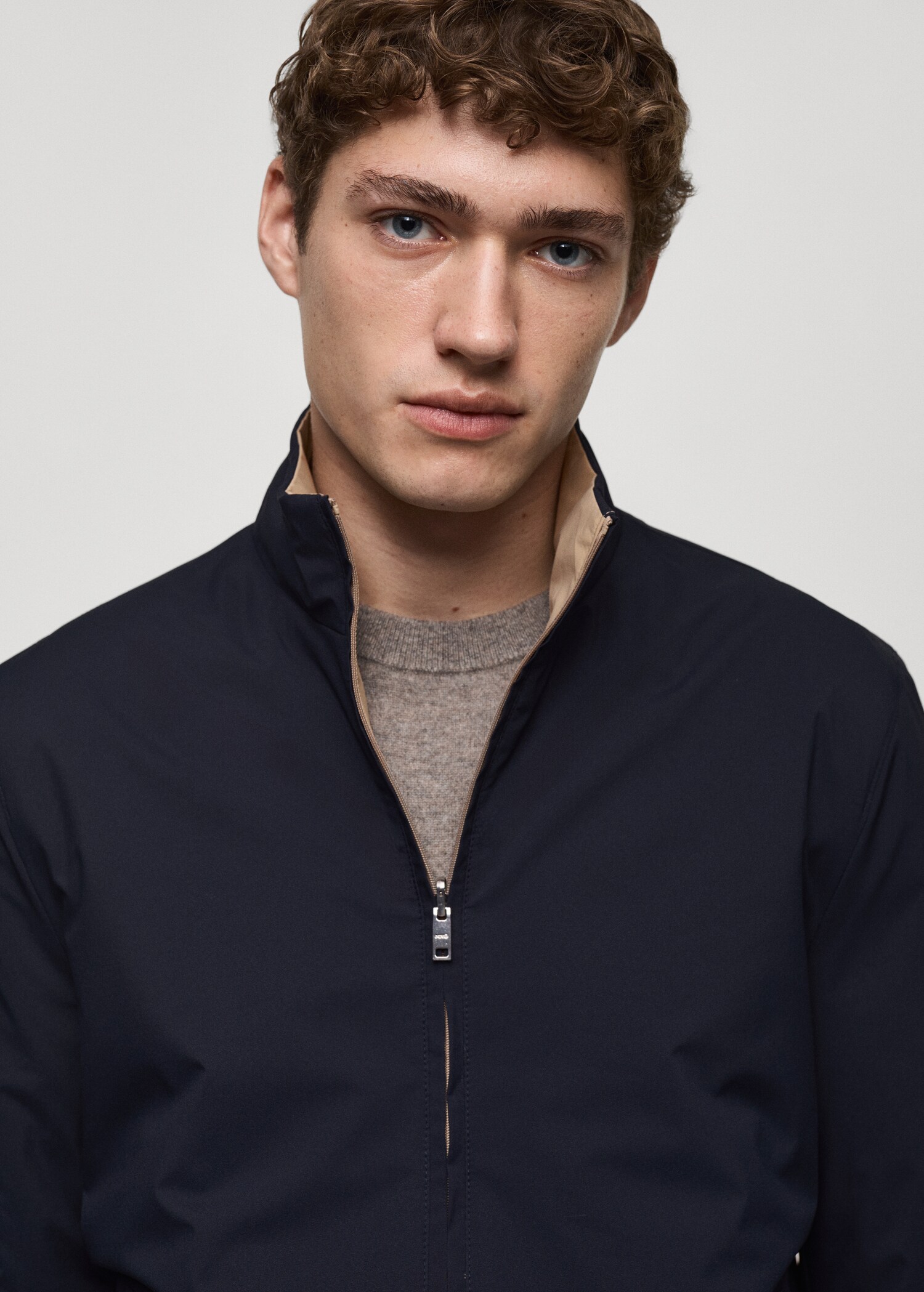 Reversible quilted water-repellent reversible jacket - Détail de l'article 1