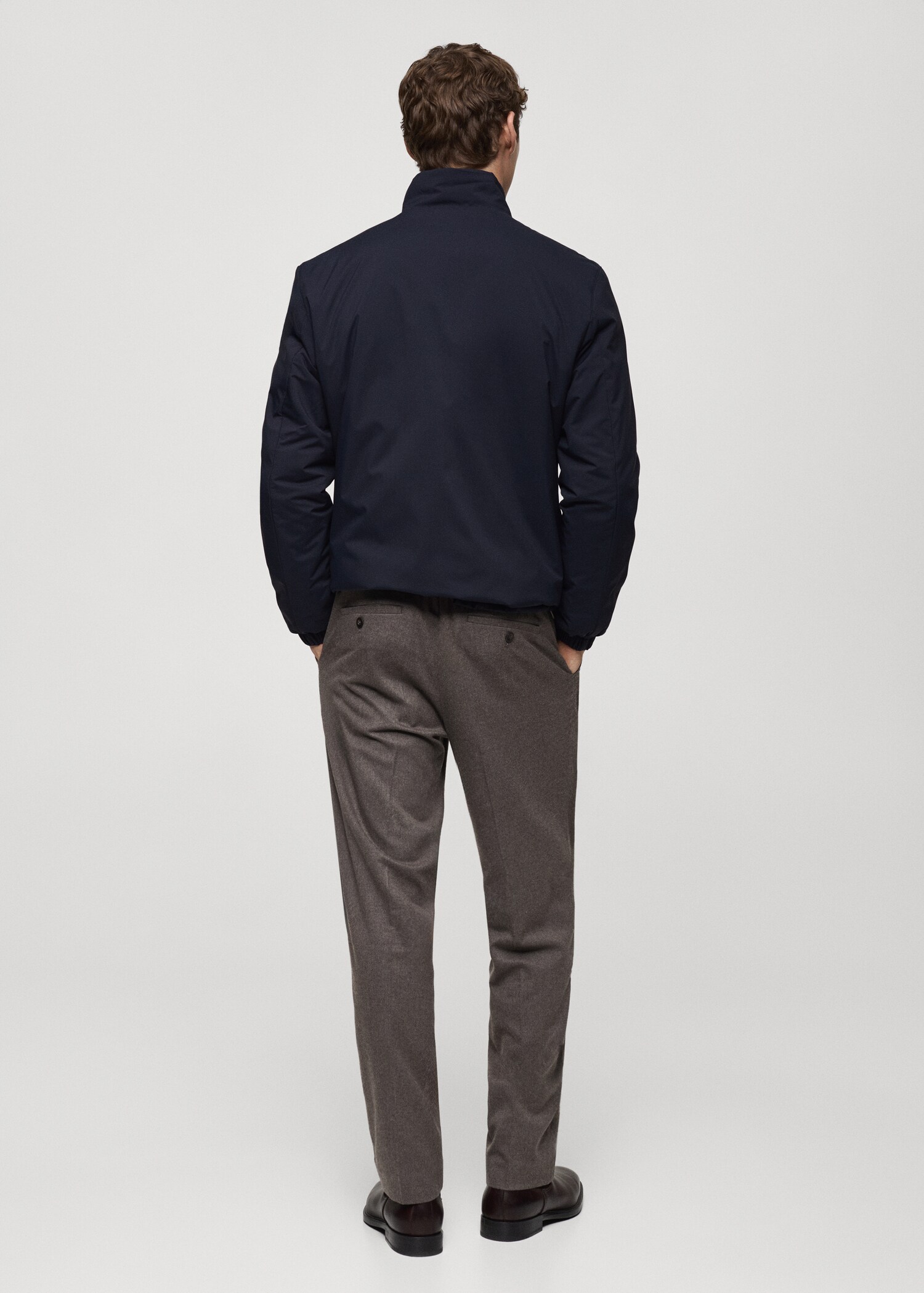 Reversible quilted water-repellent reversible jacket - Verso de l’article