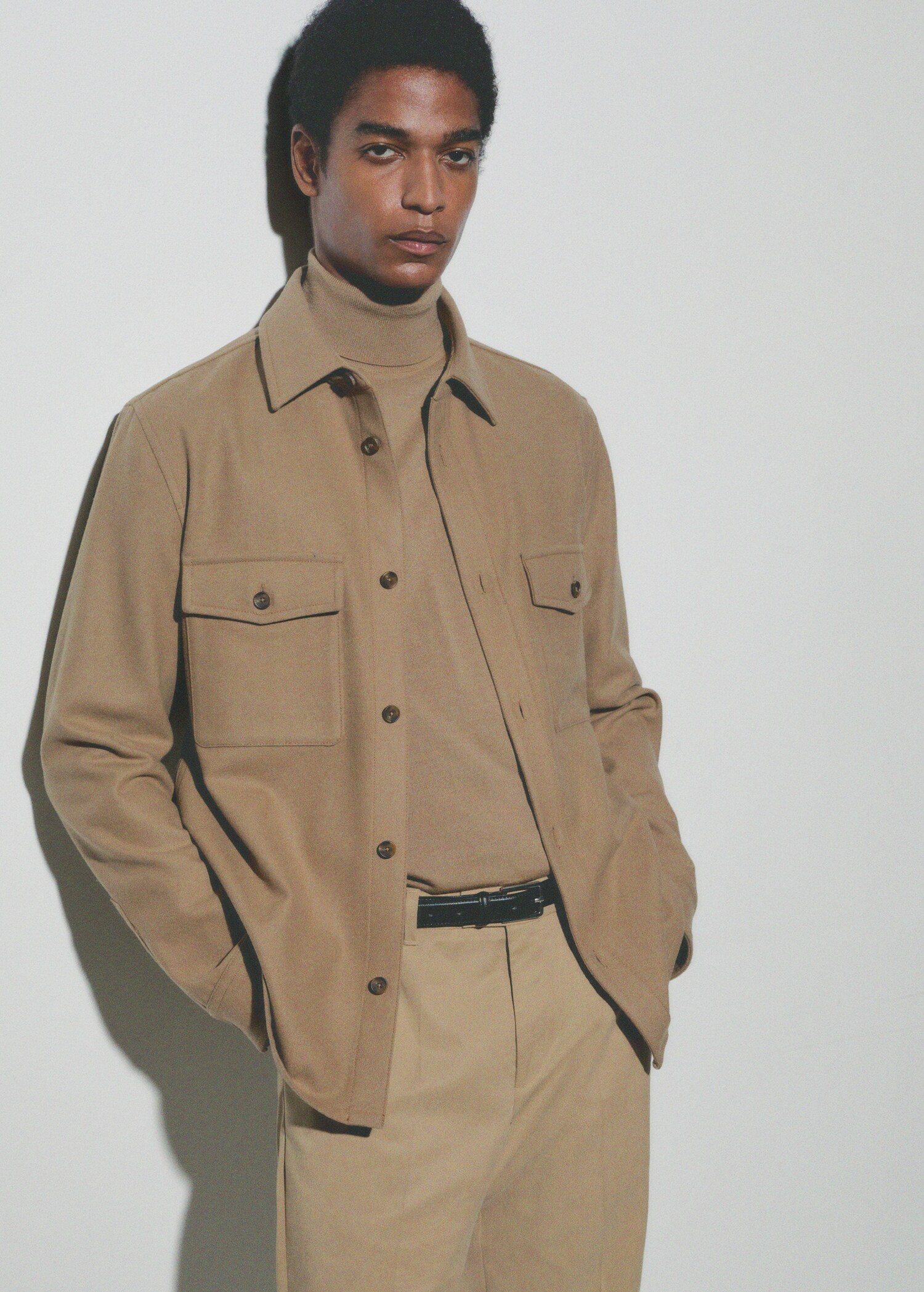 Woll-Overshirt mit Taschen - Detail des Artikels 3