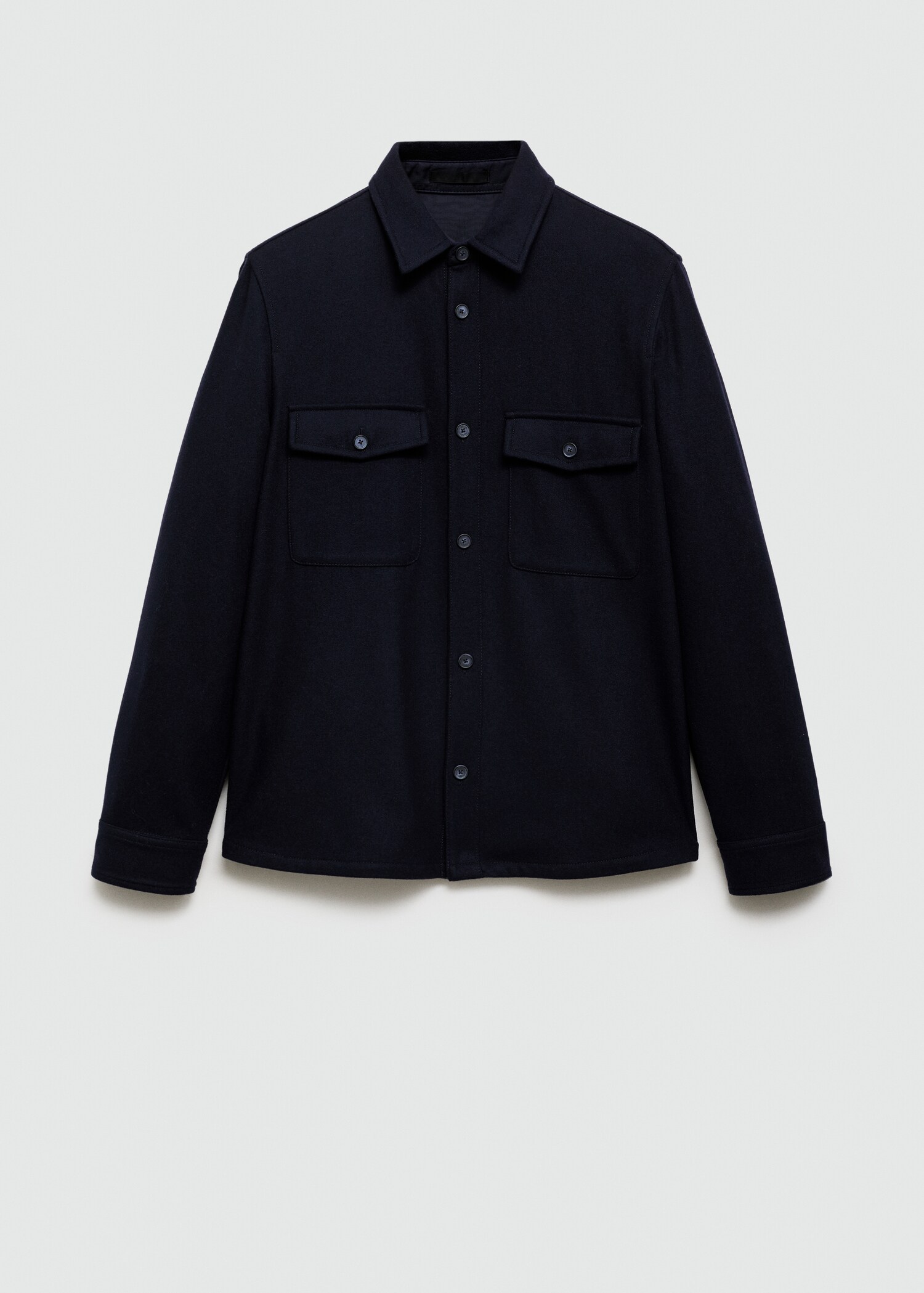 Woll-Overshirt mit Taschen - Artikel ohne Model