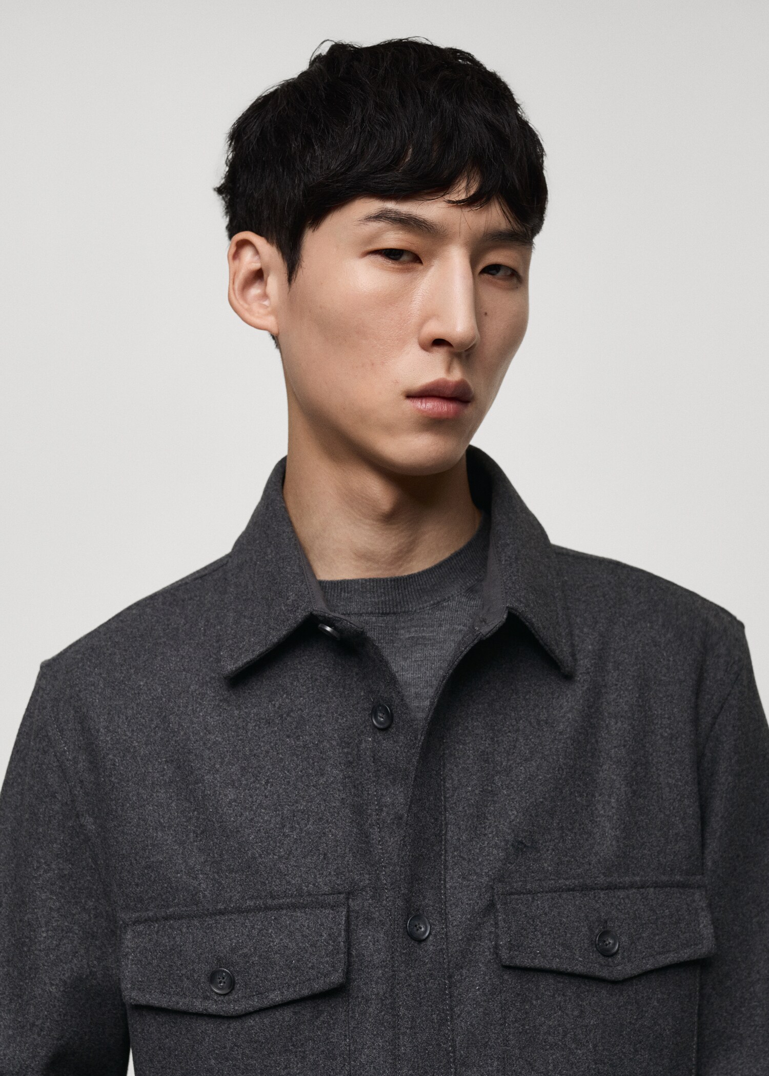 Woll-Overshirt mit Taschen - Detail des Artikels 1