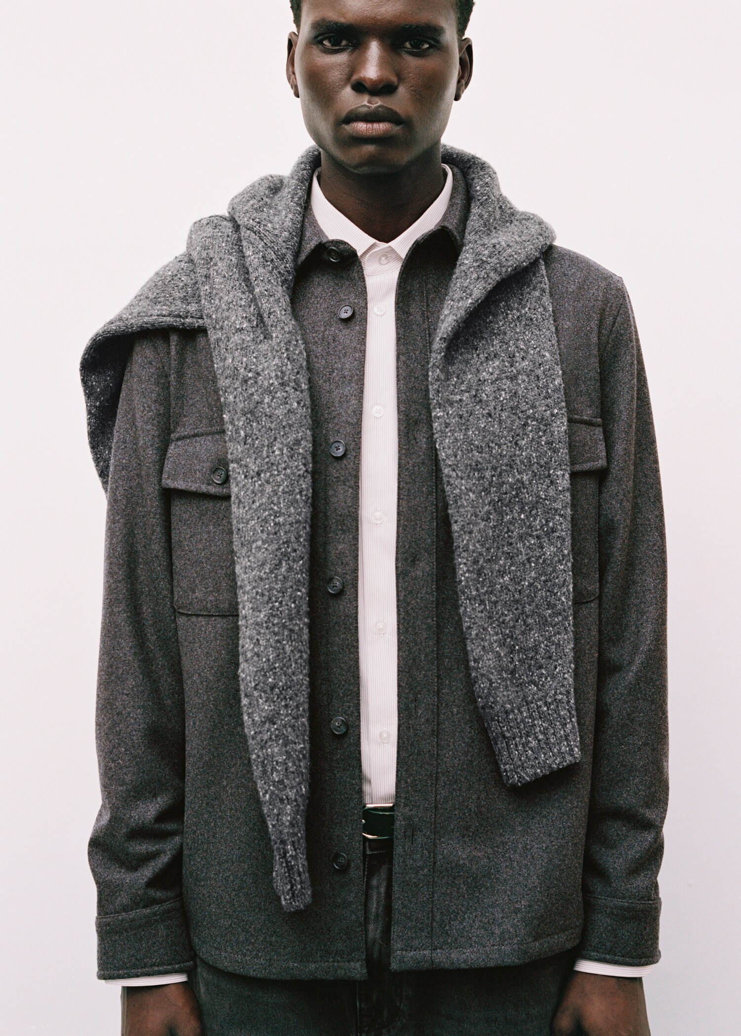 Woll-Overshirt mit Taschen - Detail des Artikels 3