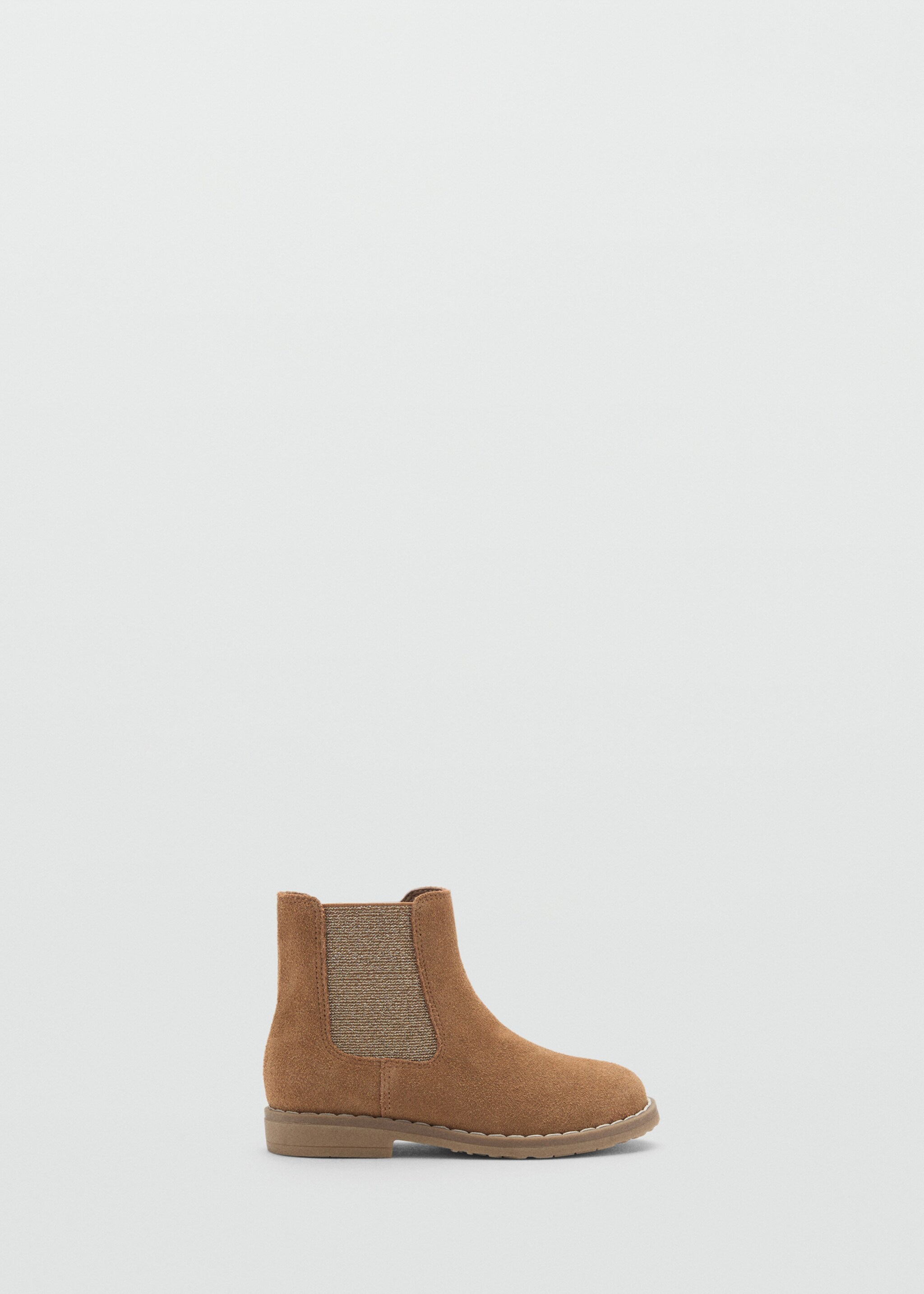 Flat leather ankle boots - Article without model, Medium Brown. Ref: 77005973-00.