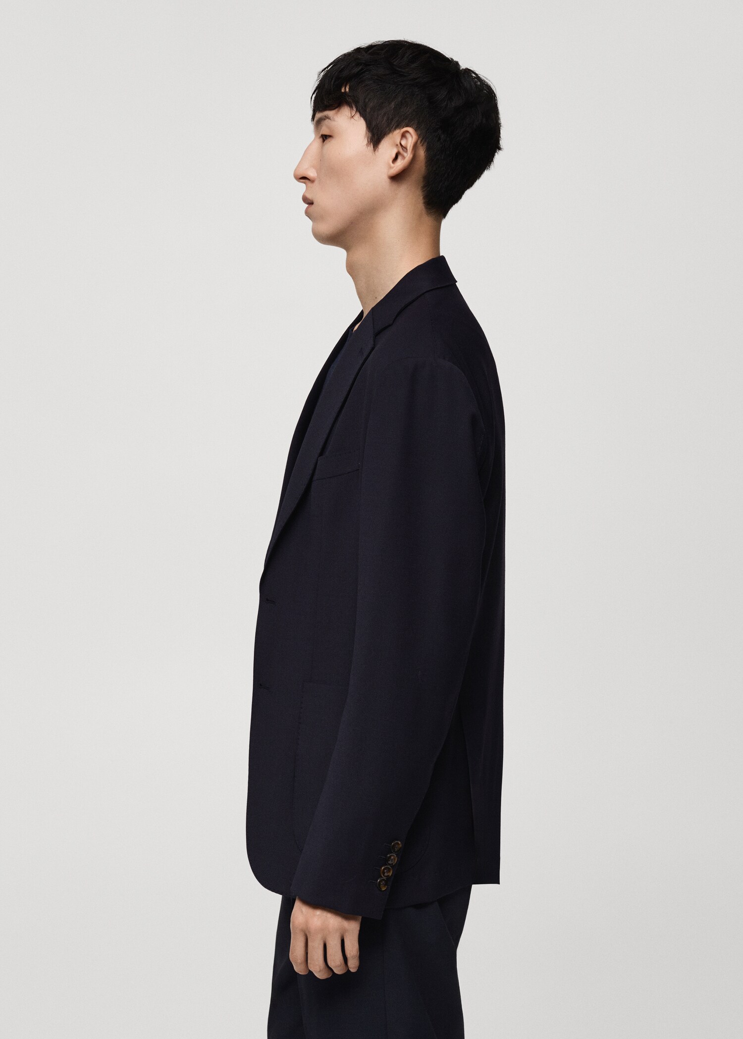 Americana llana slim fit butxaques - Detall de l'article 1