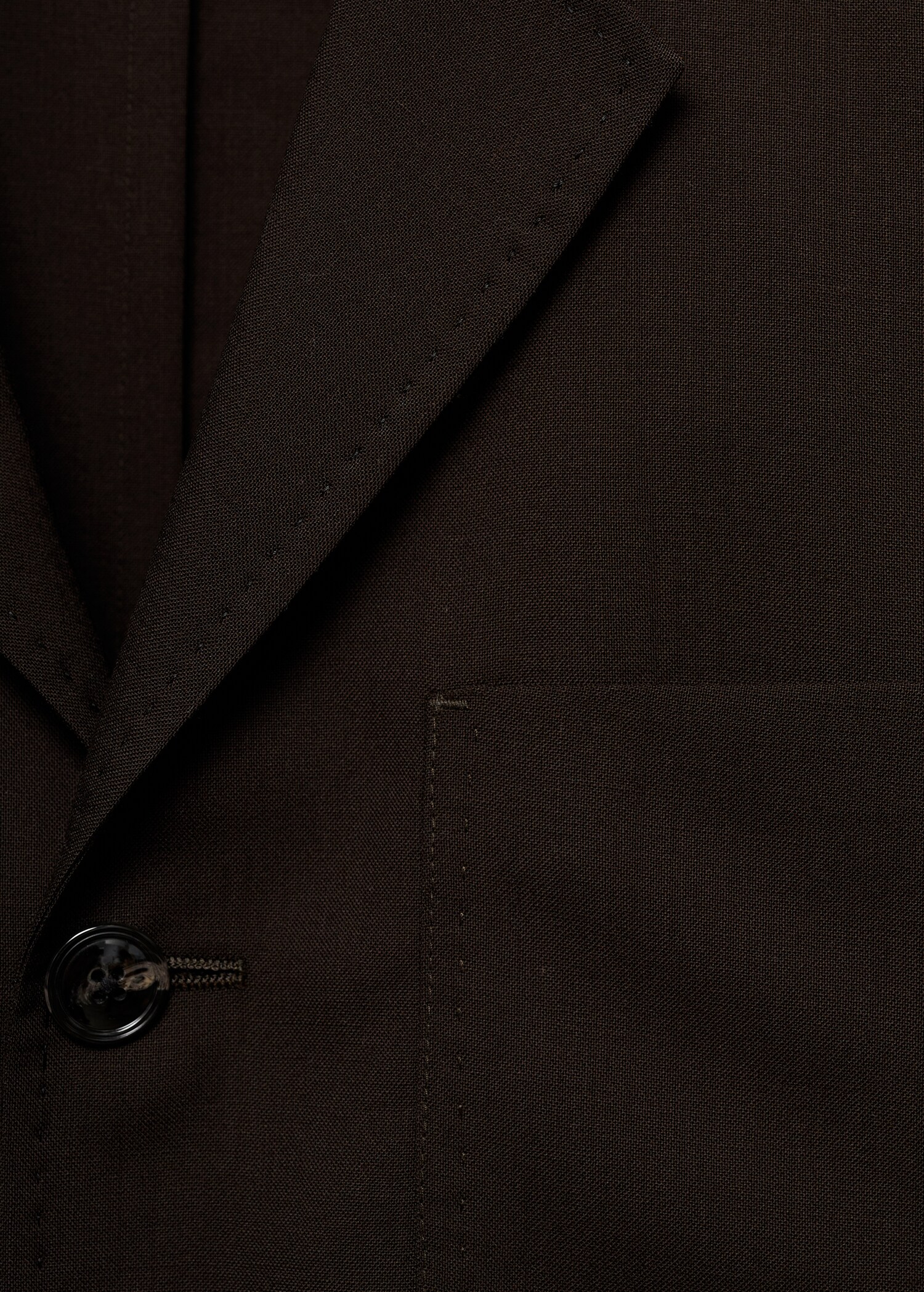 Blazer de fato de 100% lã slim fit - Pormenor do artigo 0