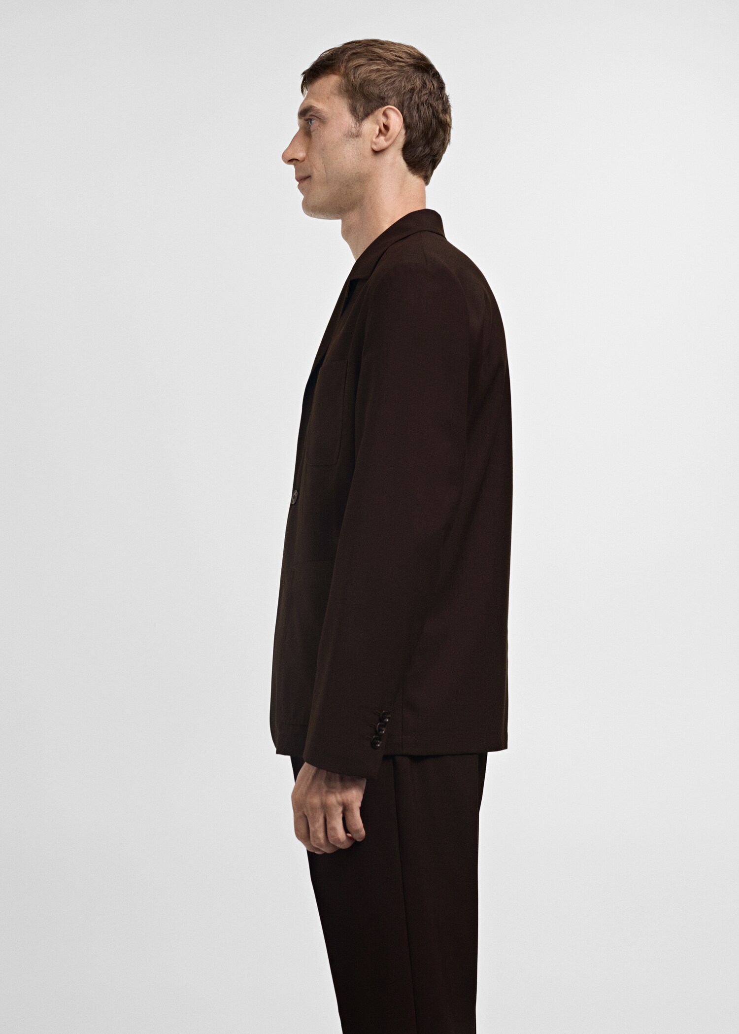 Blazer de fato de 100% lã slim fit - Pormenor do artigo 2