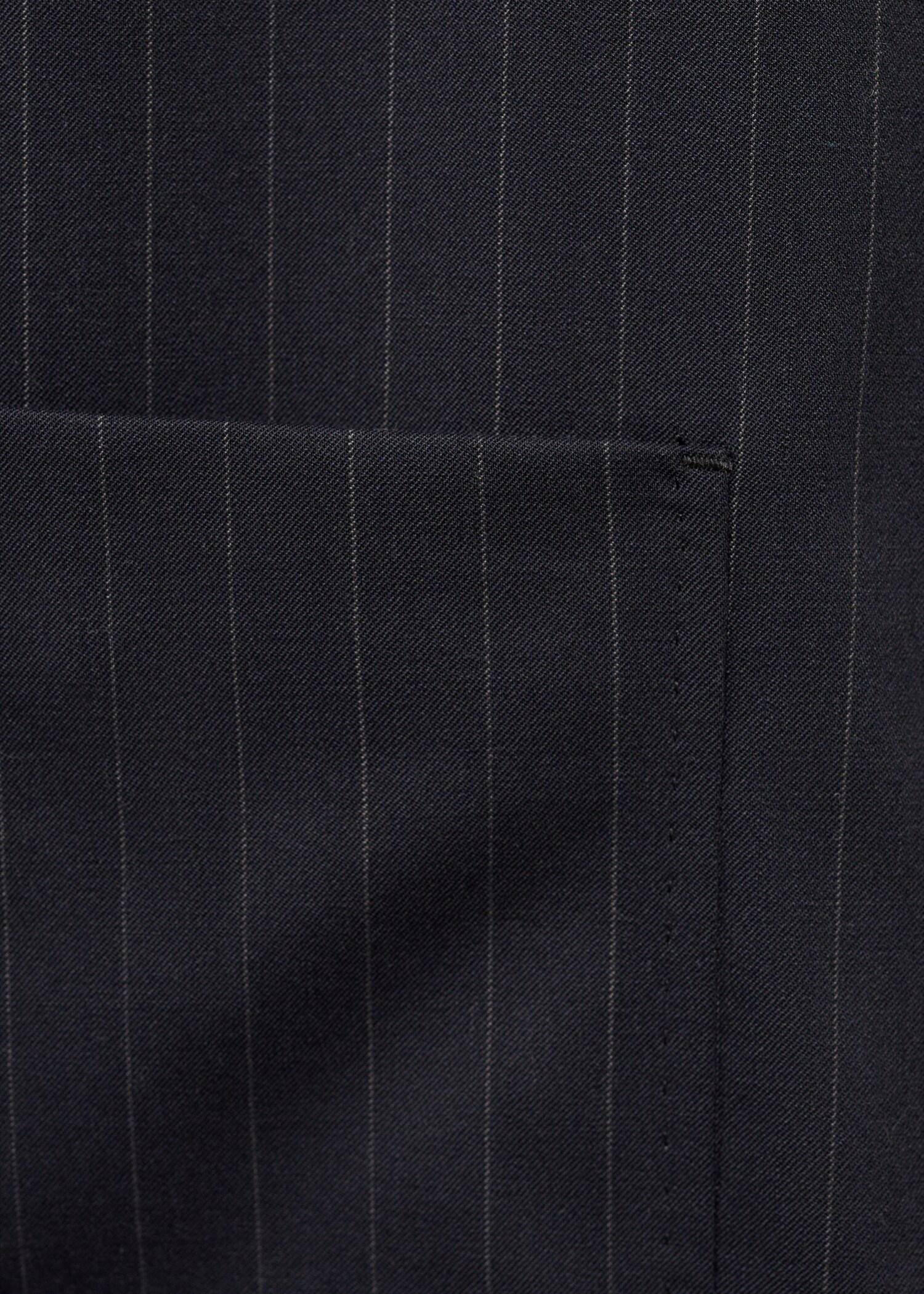 Gestreept wollen slim-fit colbert - Detail van het artikel 0