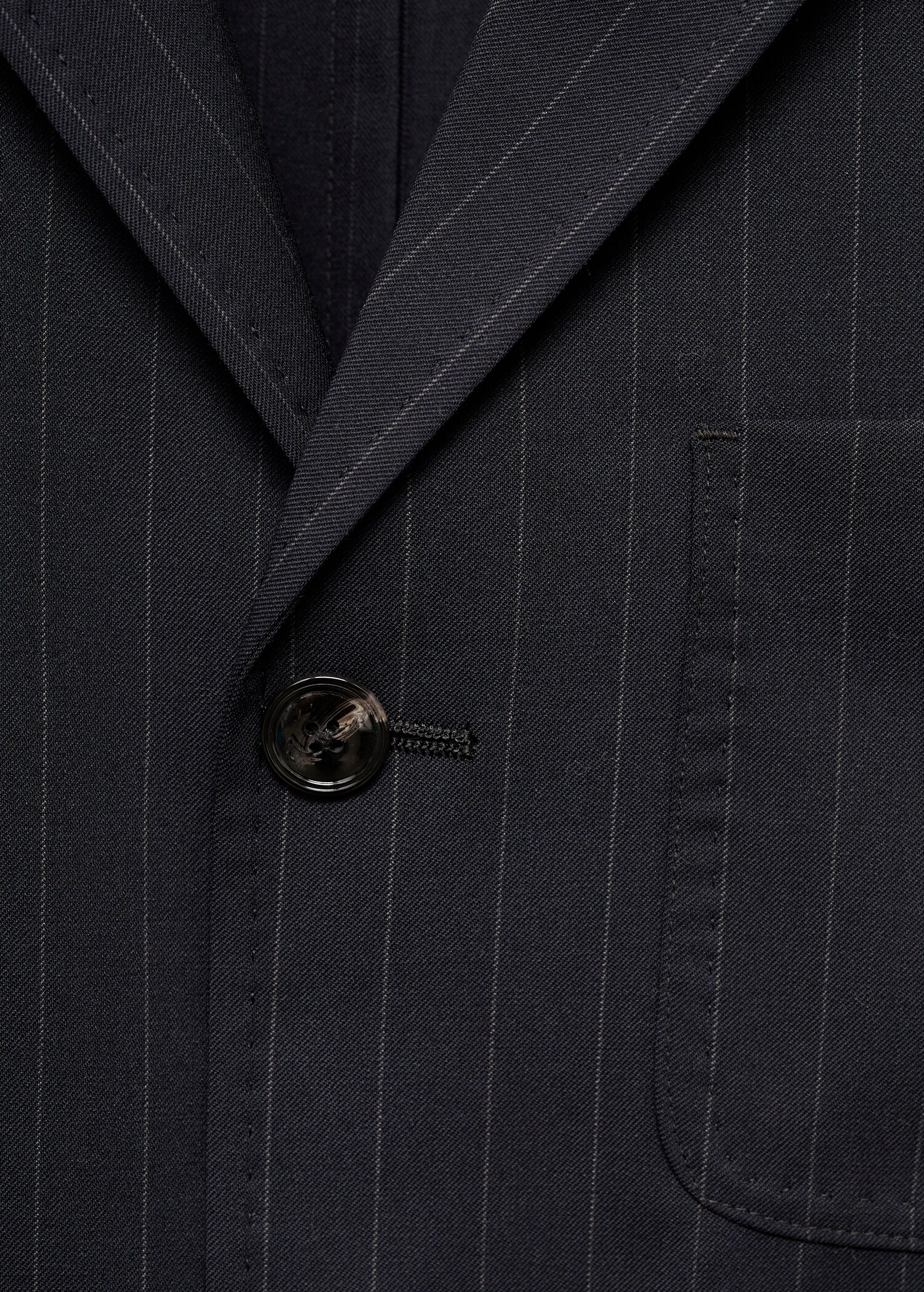 Gestreept wollen slim-fit colbert - Detail van het artikel 8