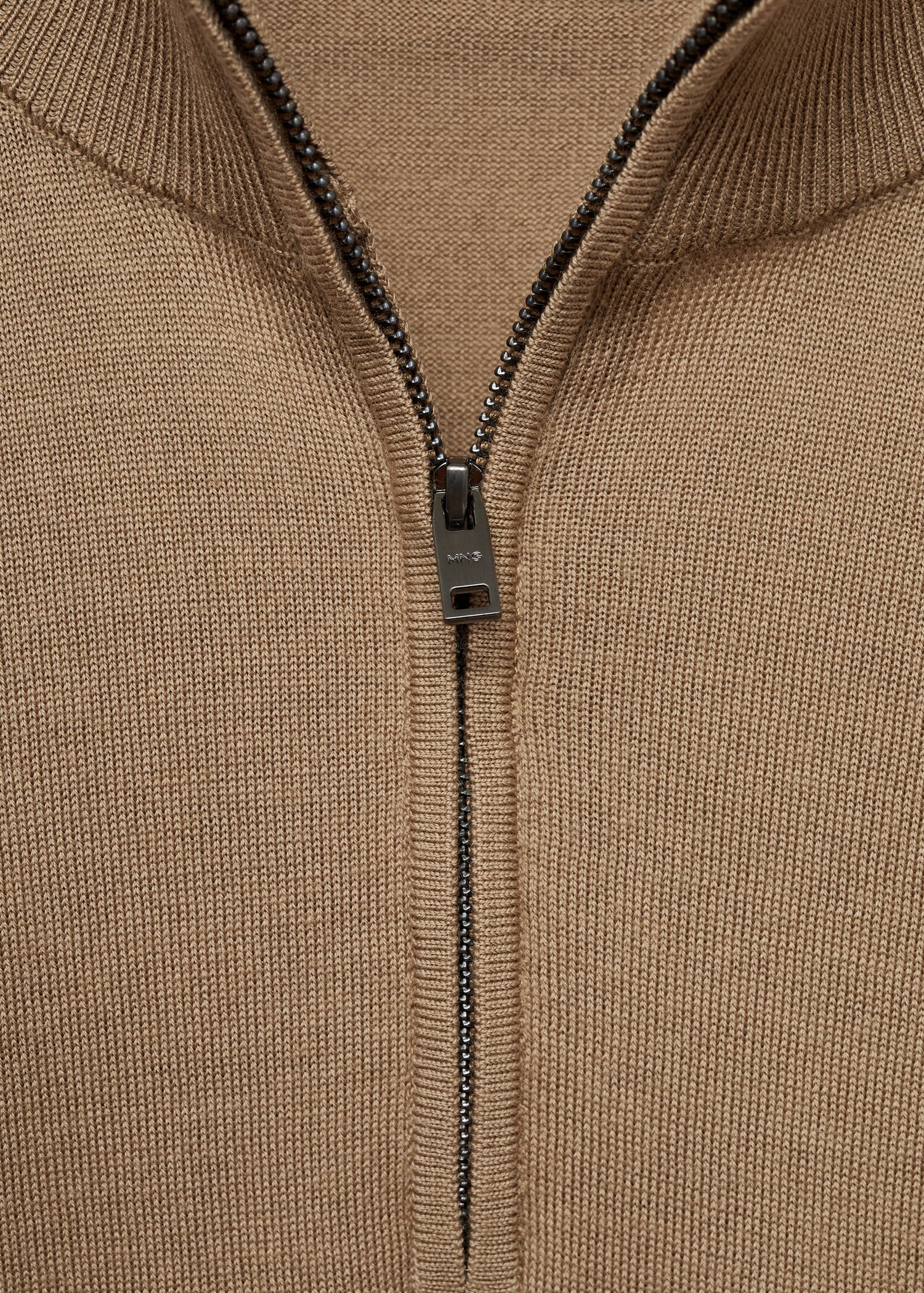 Pull-over 100 % laine mérinos col zippé - Détail de l'article 8
