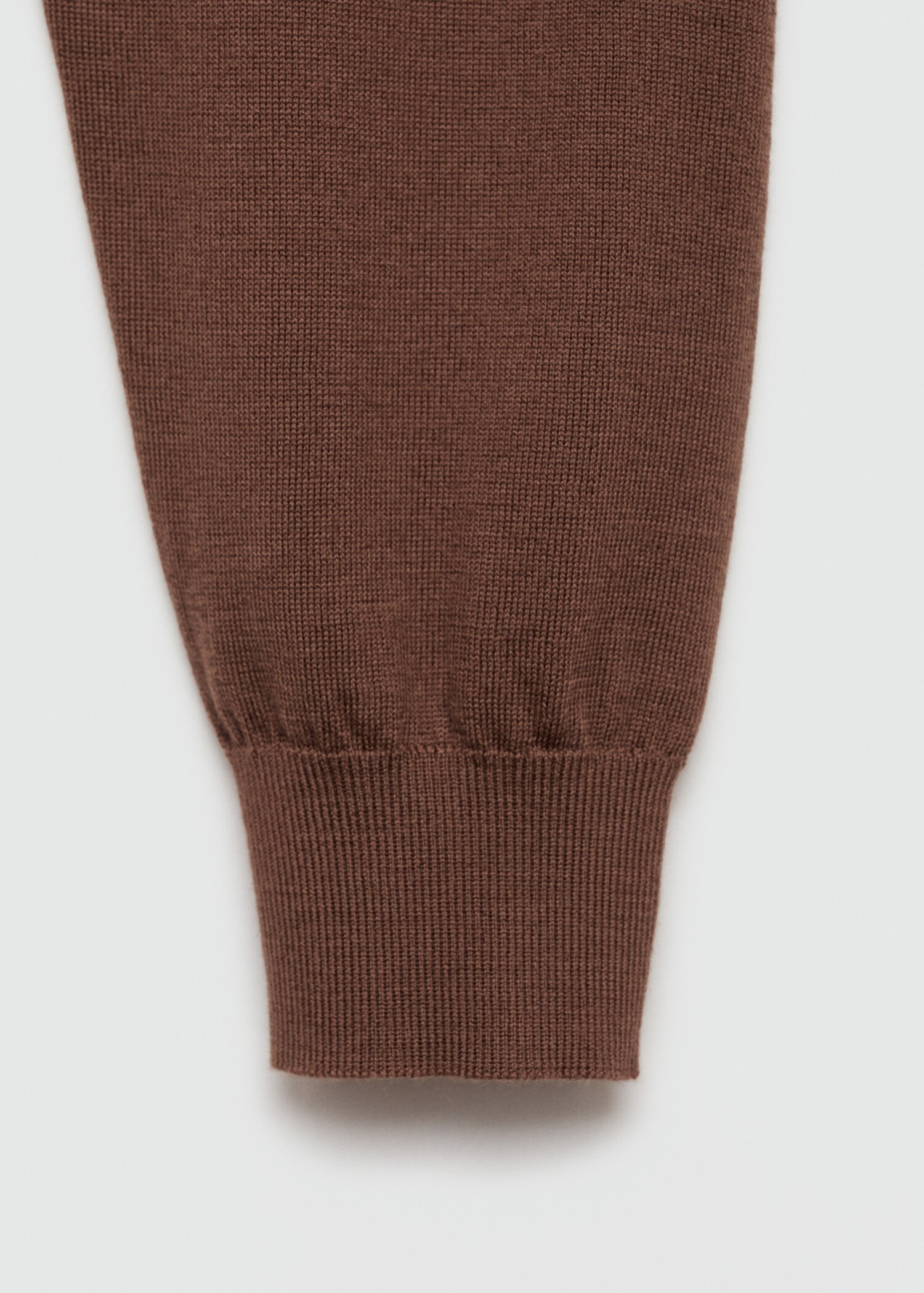 Pull-over 100 % laine mérinos col zippé - Détail de l'article 0