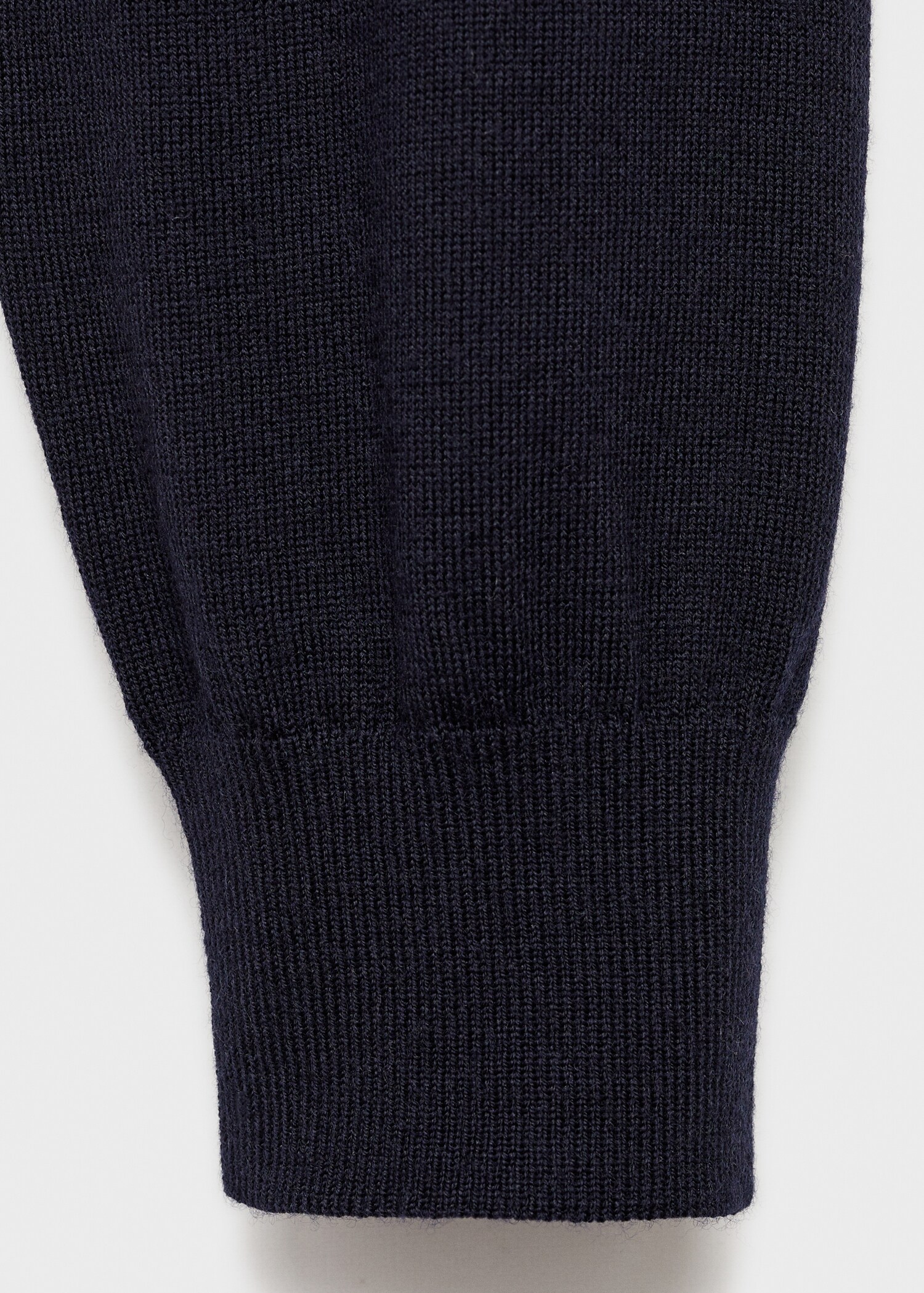 Pull-over 100 % laine mérinos col zippé - Détail de l'article 0