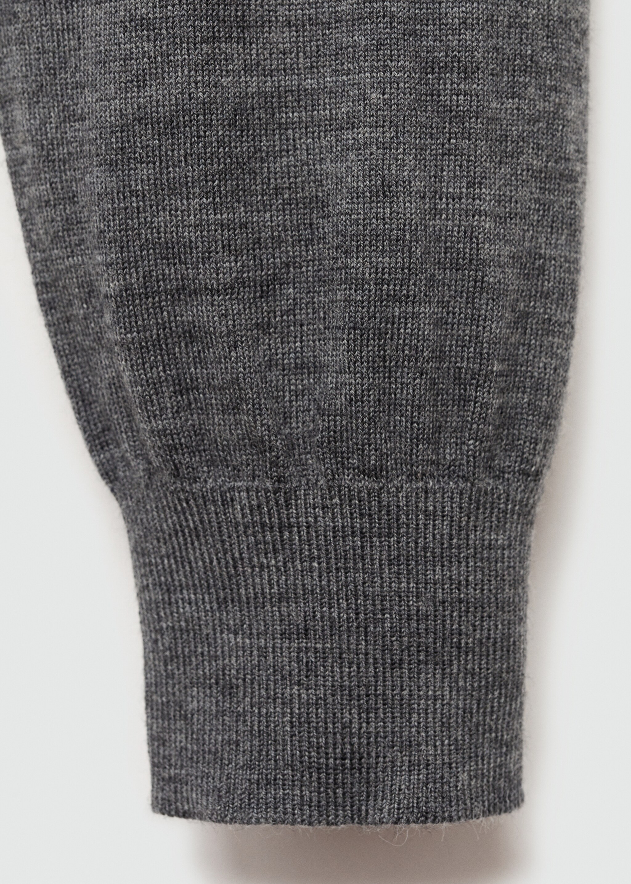 Jersey 100% lana merino cuello cremallera - Detalle del artículo 0, Gris oscuro vigoré. Ref: 77005979-00.