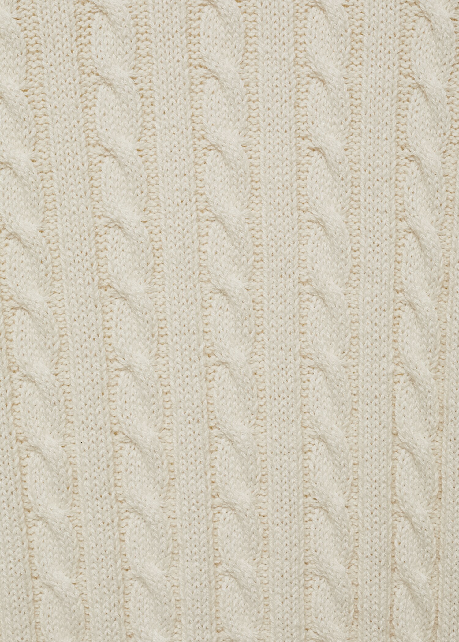 Cable-knit cotton-blend sweater - Details of the article 0