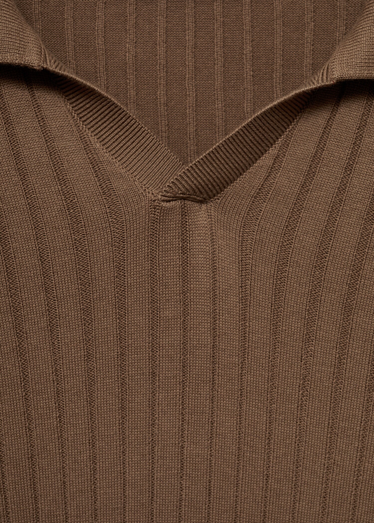 Fine rib-knit polo sweater - Details of the article 8