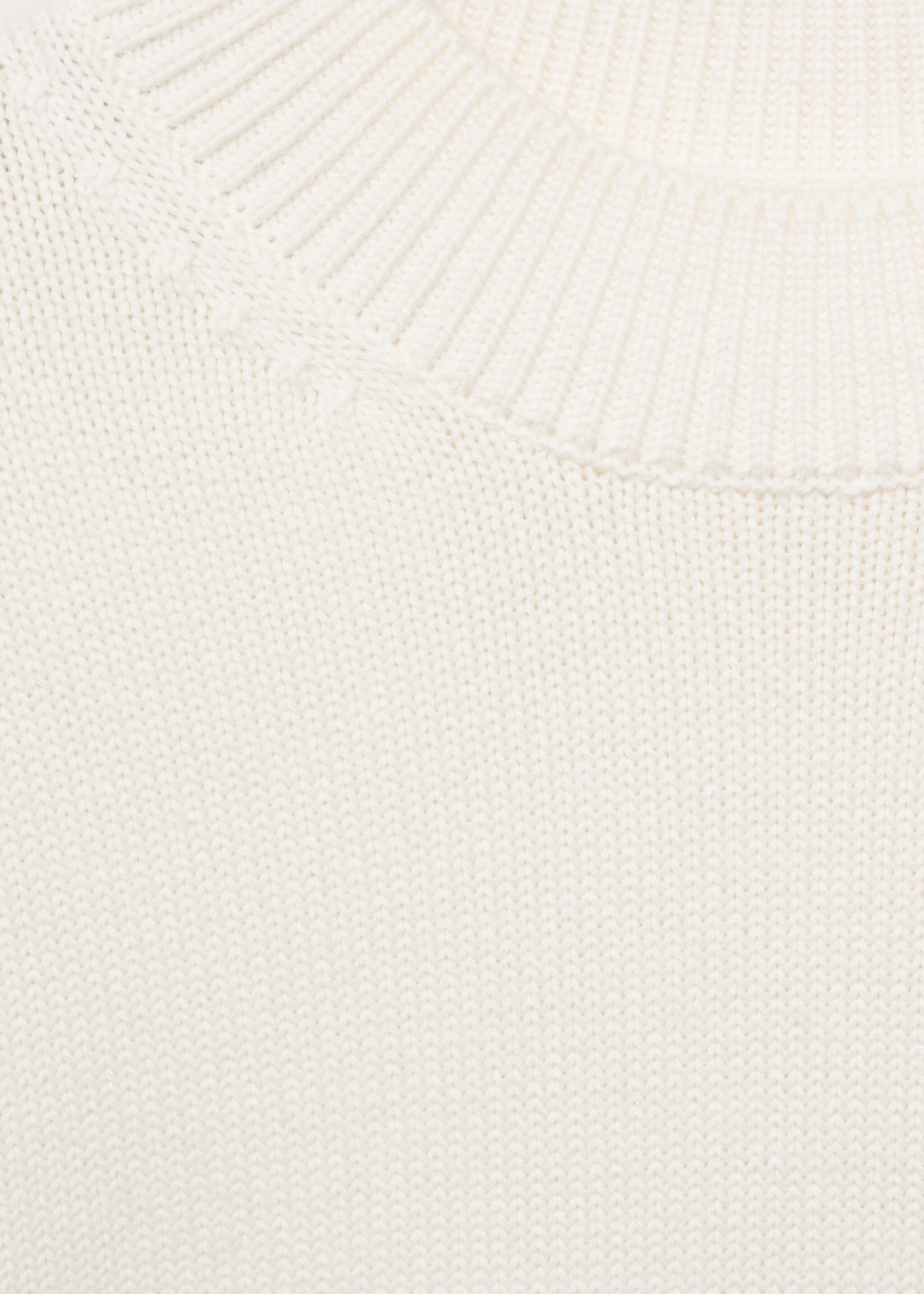 Pull-over maille moyenne coton - Détail de l'article 8, Blanc cassé. Ref: 77005984-00.