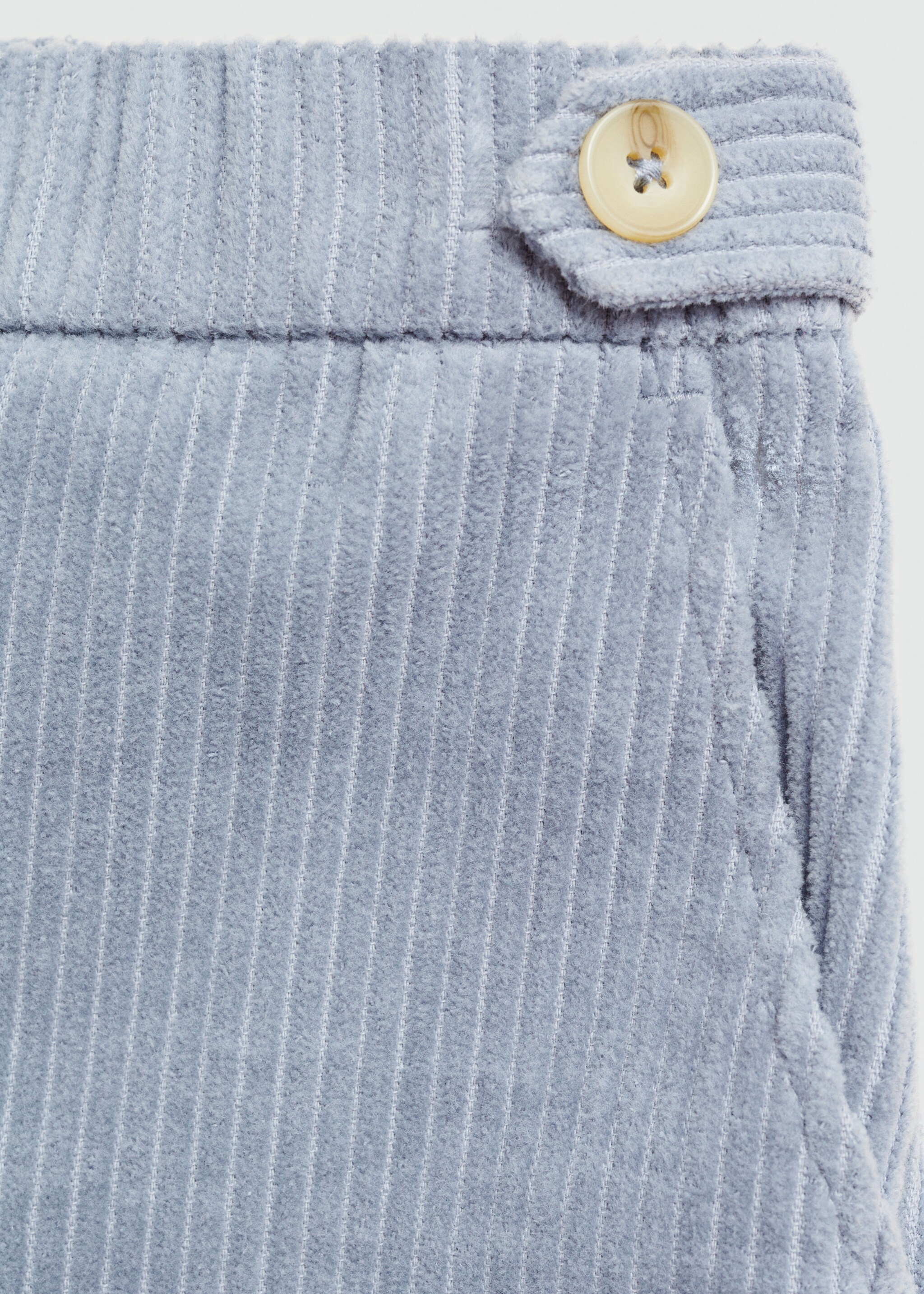 Pantalón culotte pana - Detalle del artículo 8, Azul. Ref: 77005986-00.