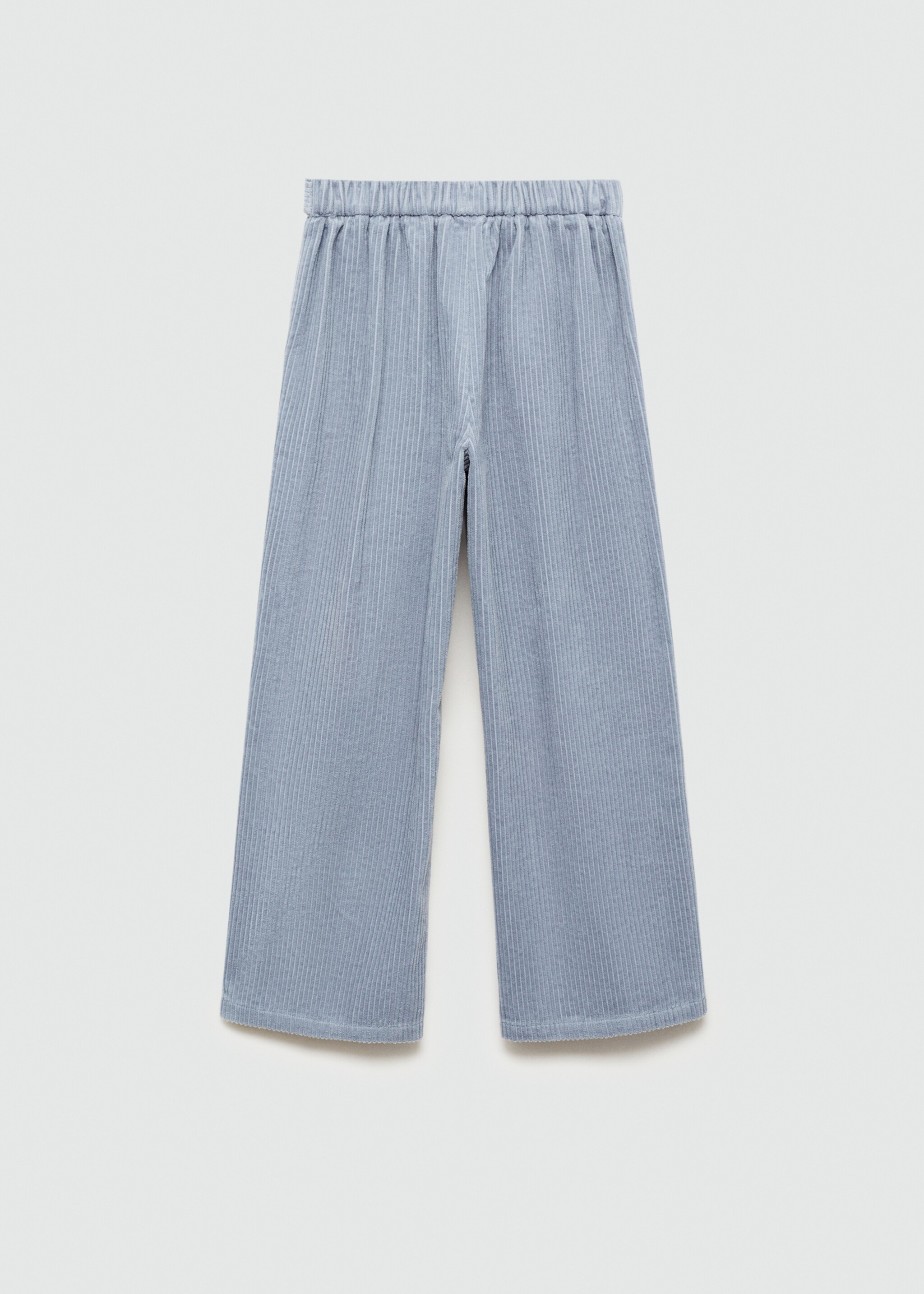 Pantalón culotte pana - Reverso del artículo, Azul. Ref: 77005986-00.