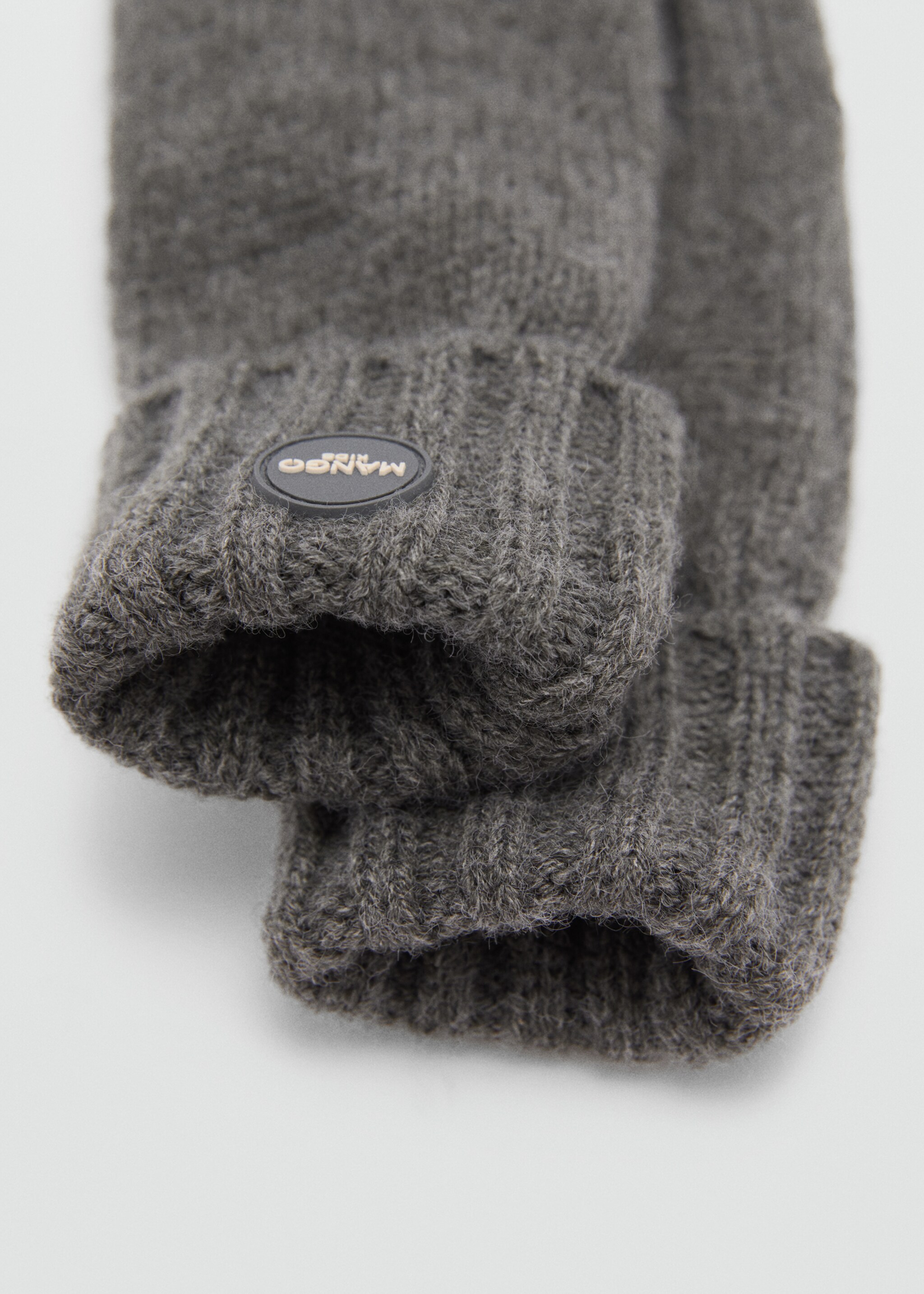 Knit gloves - Medium plane, Grey. Ref: 77005995-00.