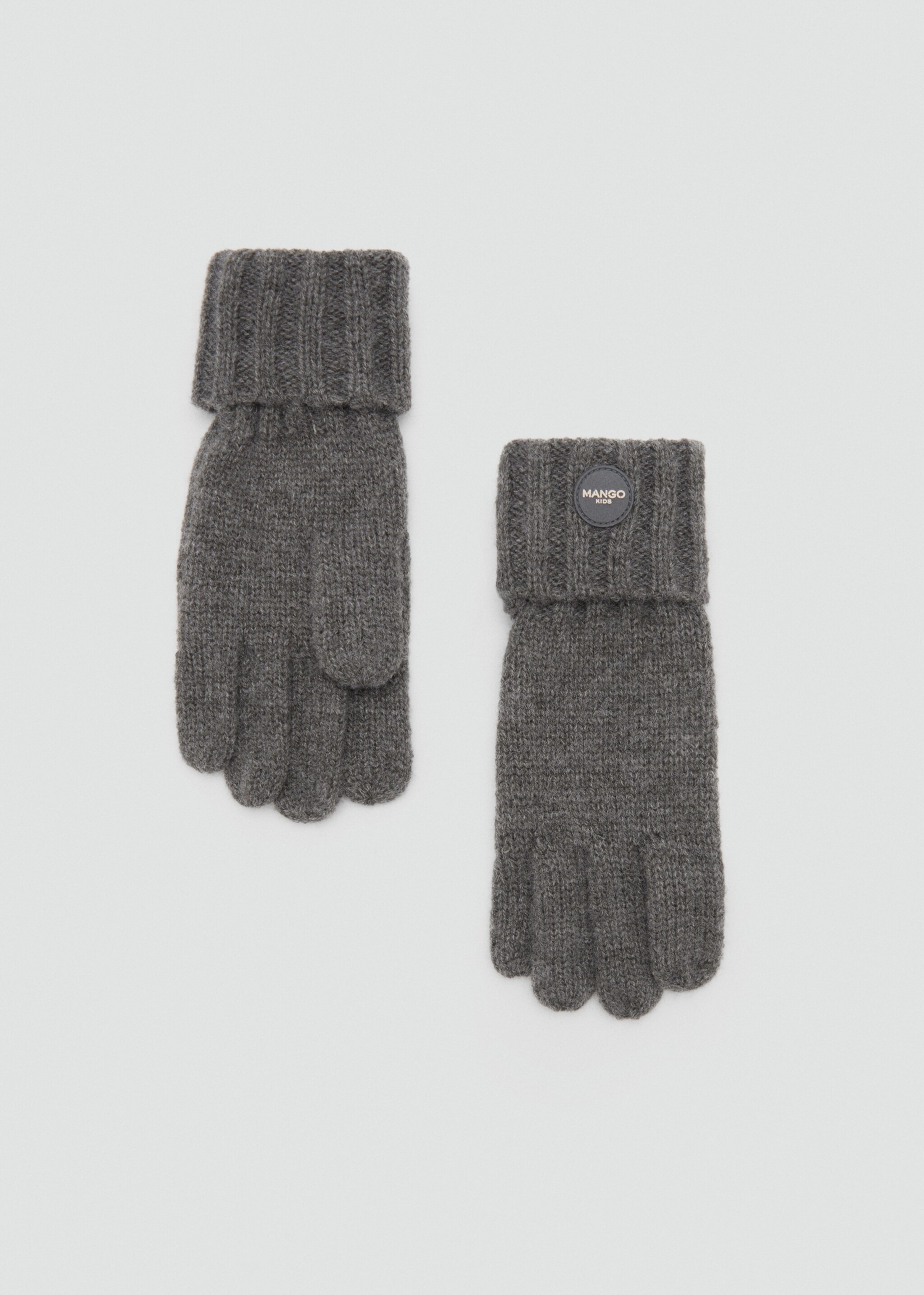 Knit gloves - Article without model, Grey. Ref: 77005995-00.