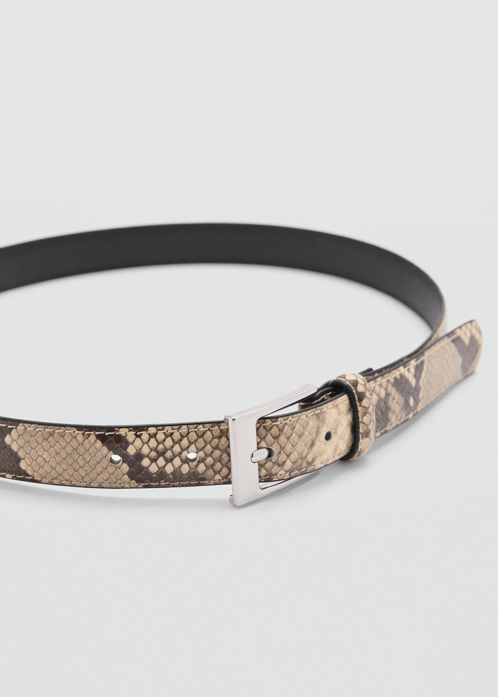 Skinny snake-effect belt - Women | MANGO OUTLET USA Skinny snake-effect belt - Women | MANGO OUTLET USA