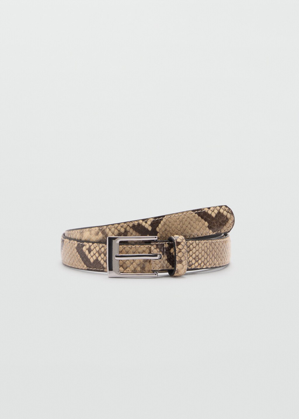 Skinny snake-effect belt - Women | MANGO OUTLET USA Skinny snake-effect belt - Women | MANGO OUTLET USA