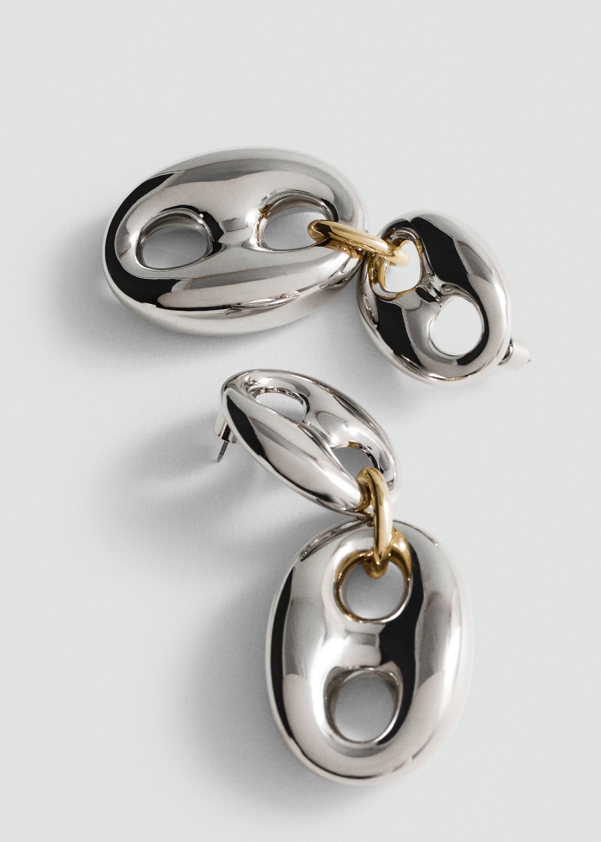 Boucles d'oreilles maxi maillons - Plan moyen