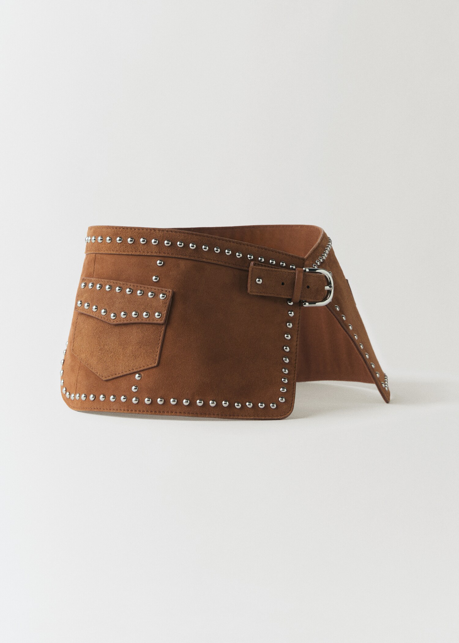 Leather obi belt - Medium plane