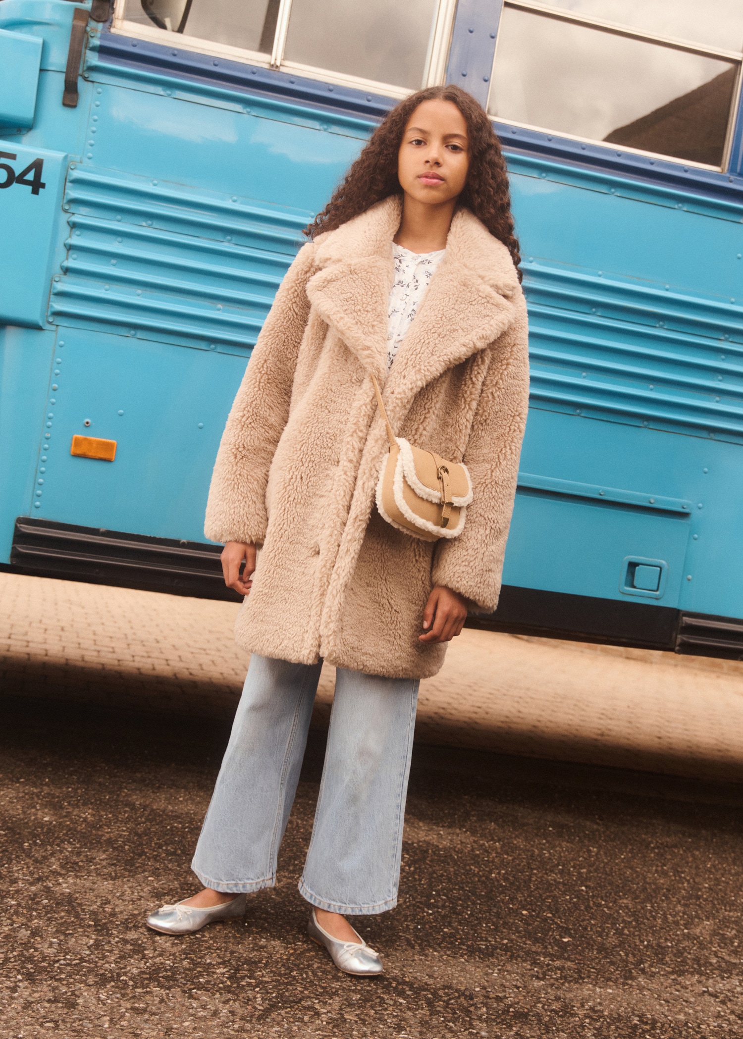 Wool Coat Wollmantel Mango Beige Teddy Mantel Mango Teddy Mantel