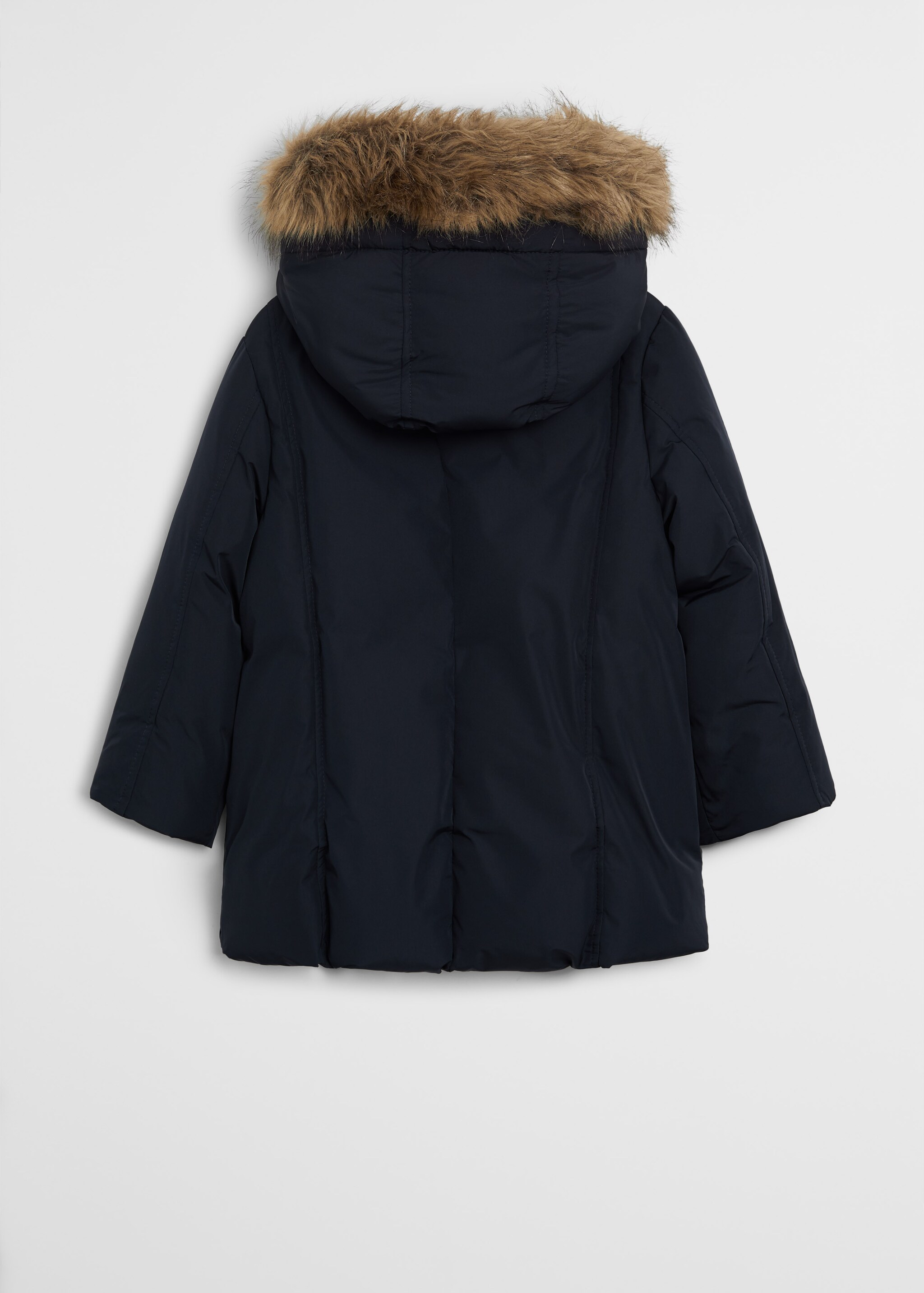 Anorak acolchado capucha pelo - Reverso del artículo